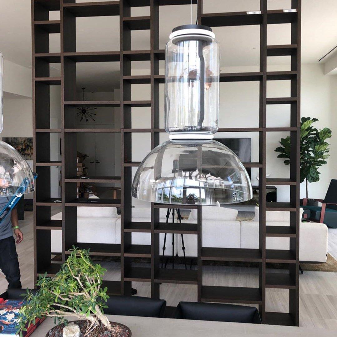 Cylindrical Glass Pendant Light - Lumpaz