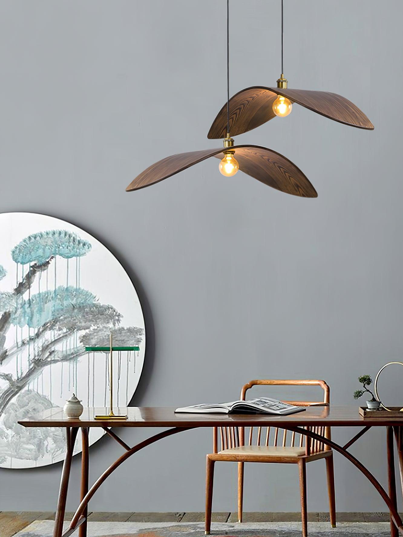 Curve Wooden Pendant Lamp - Lumpaz
