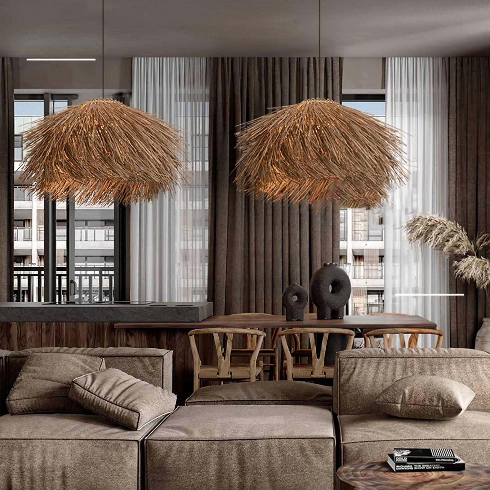 Hues Wicker Pendant Lamp - Lumpaz