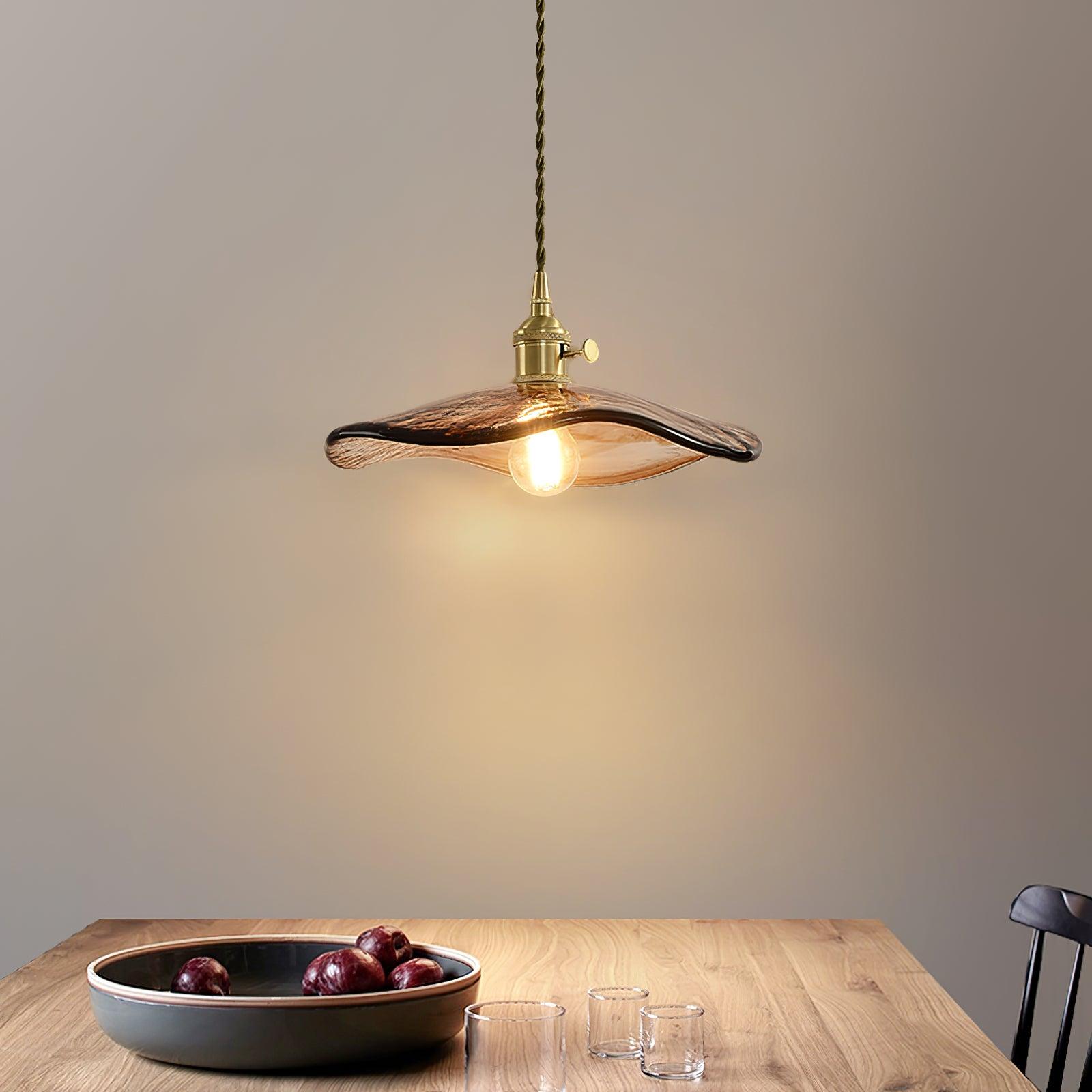 Flower Petal Glass Pendant Light - Lumpaz