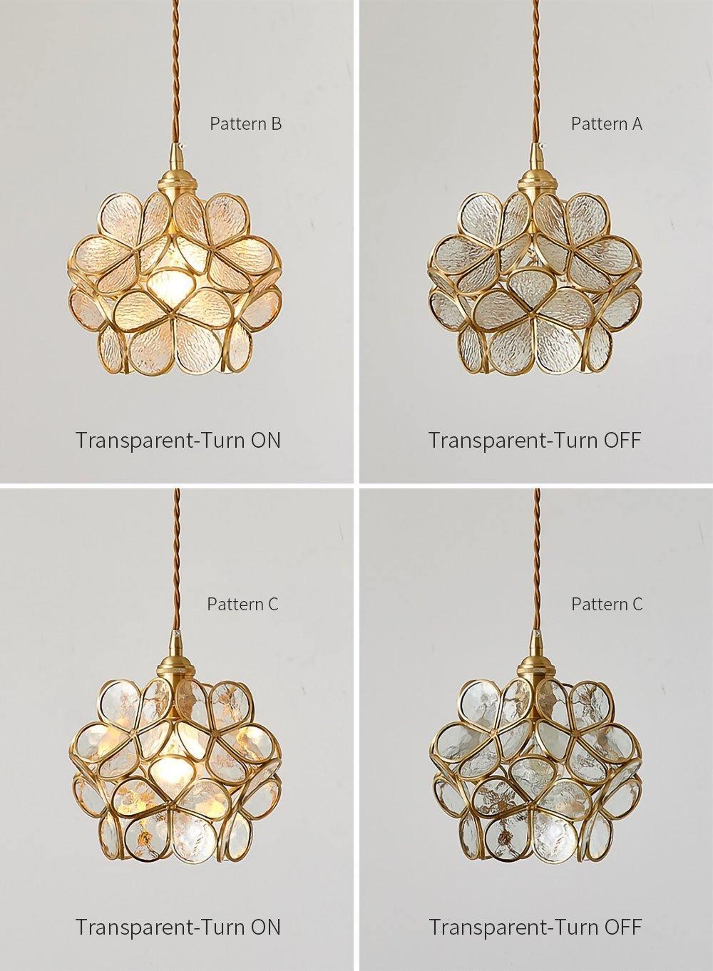 Glass Petal Pendant Light - Lumpaz