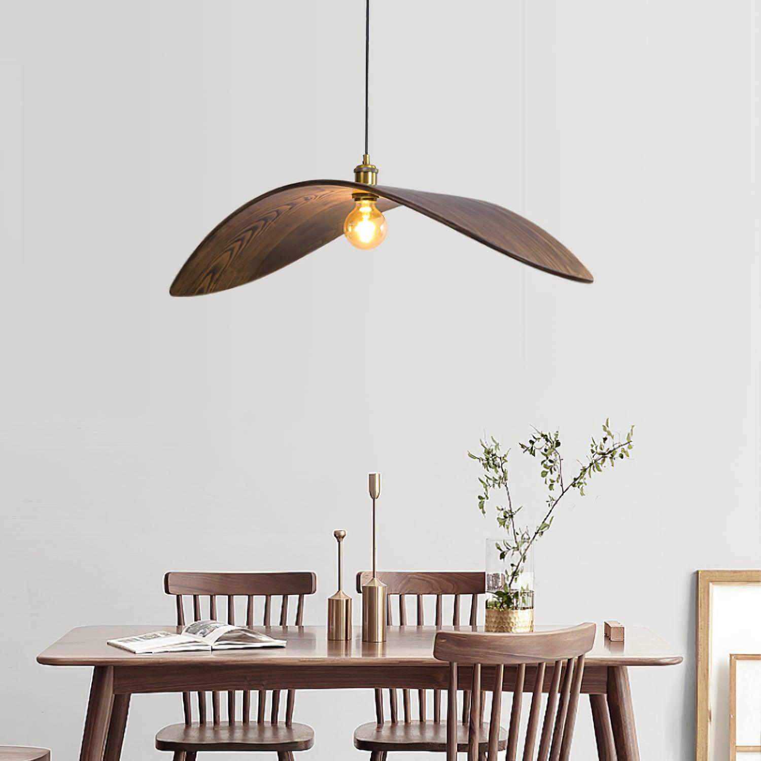 Curve Wooden Pendant Lamp - Lumpaz