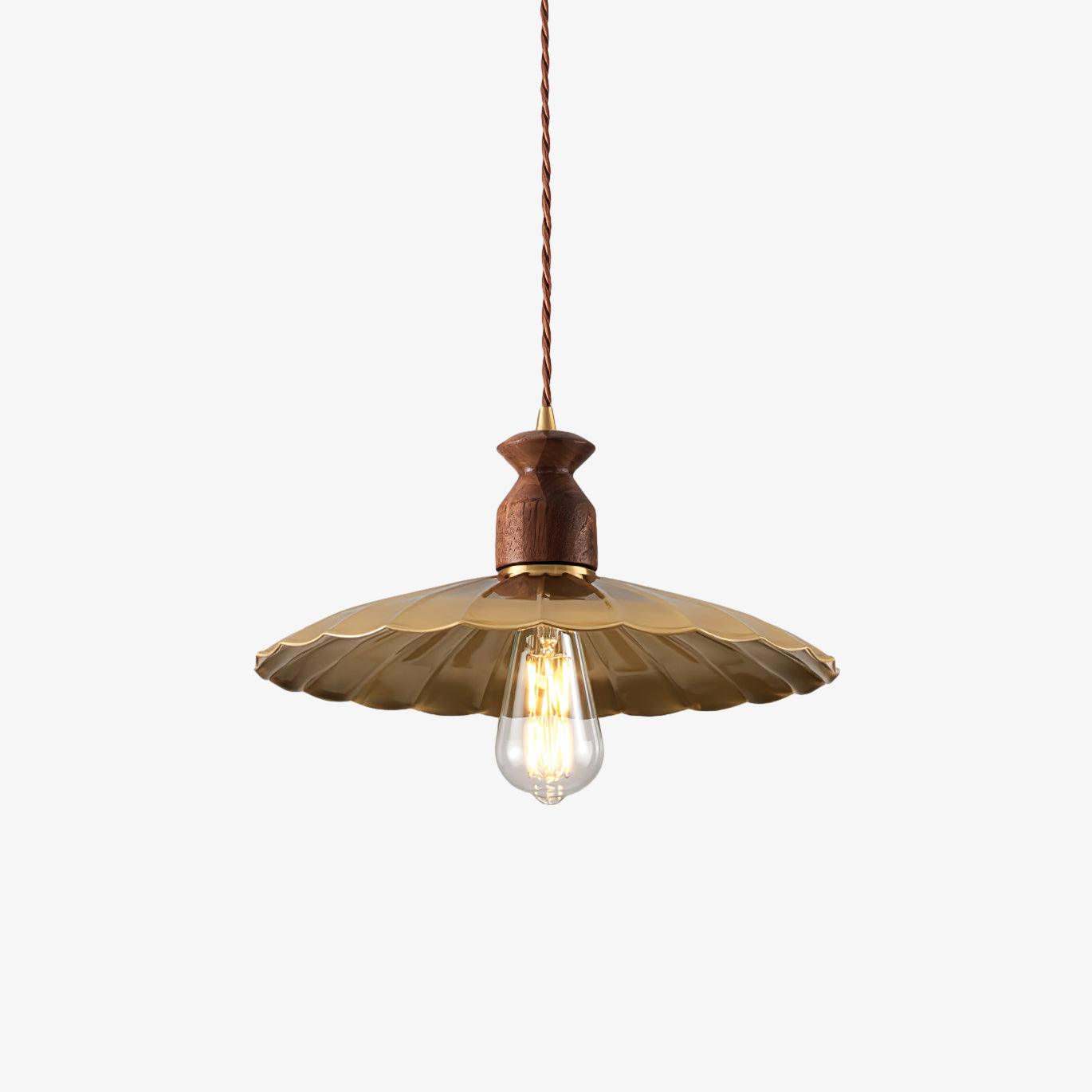 Brass Crest Pendant Light - Lumpaz