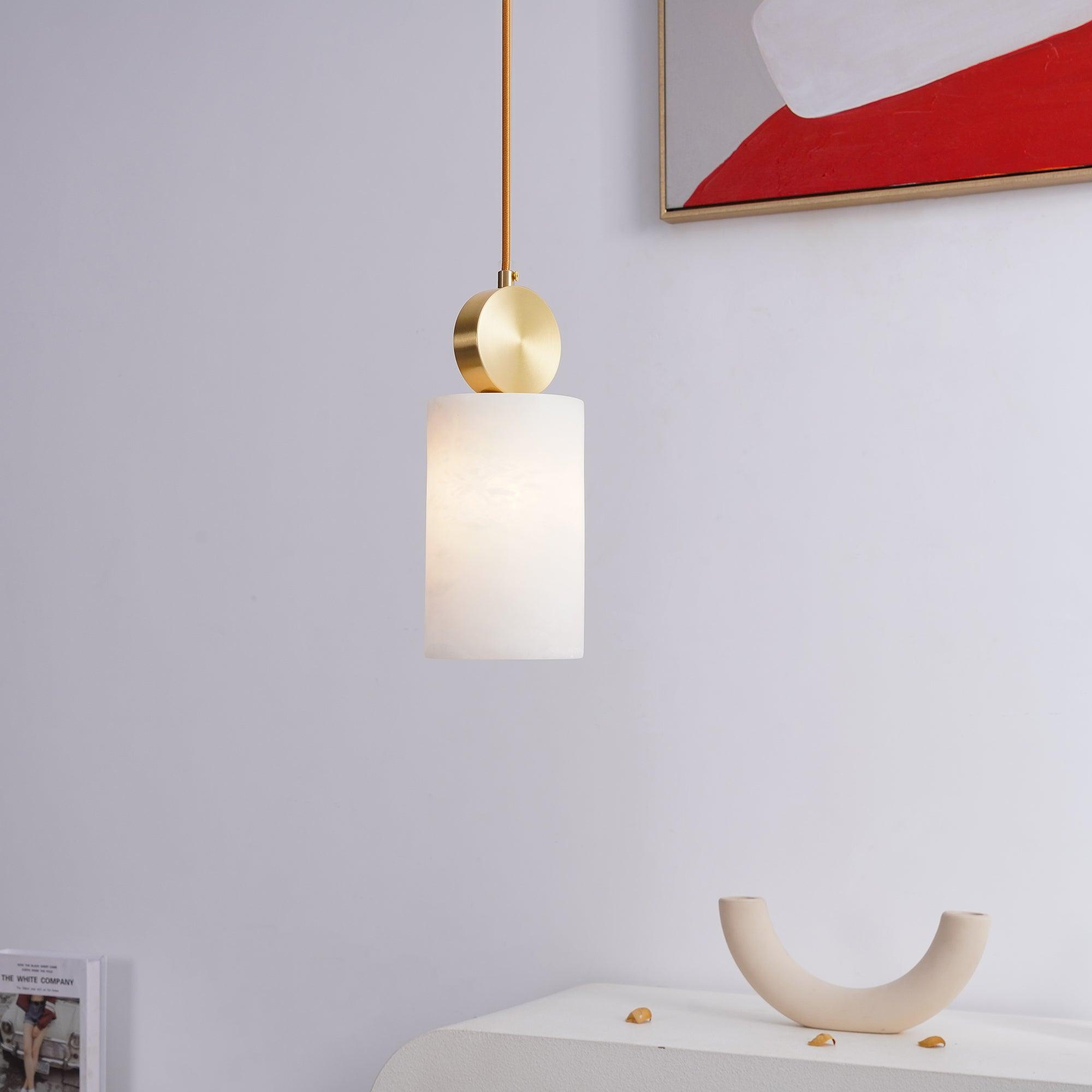 Etruscan Aabaster Pendant Light - Lumpaz