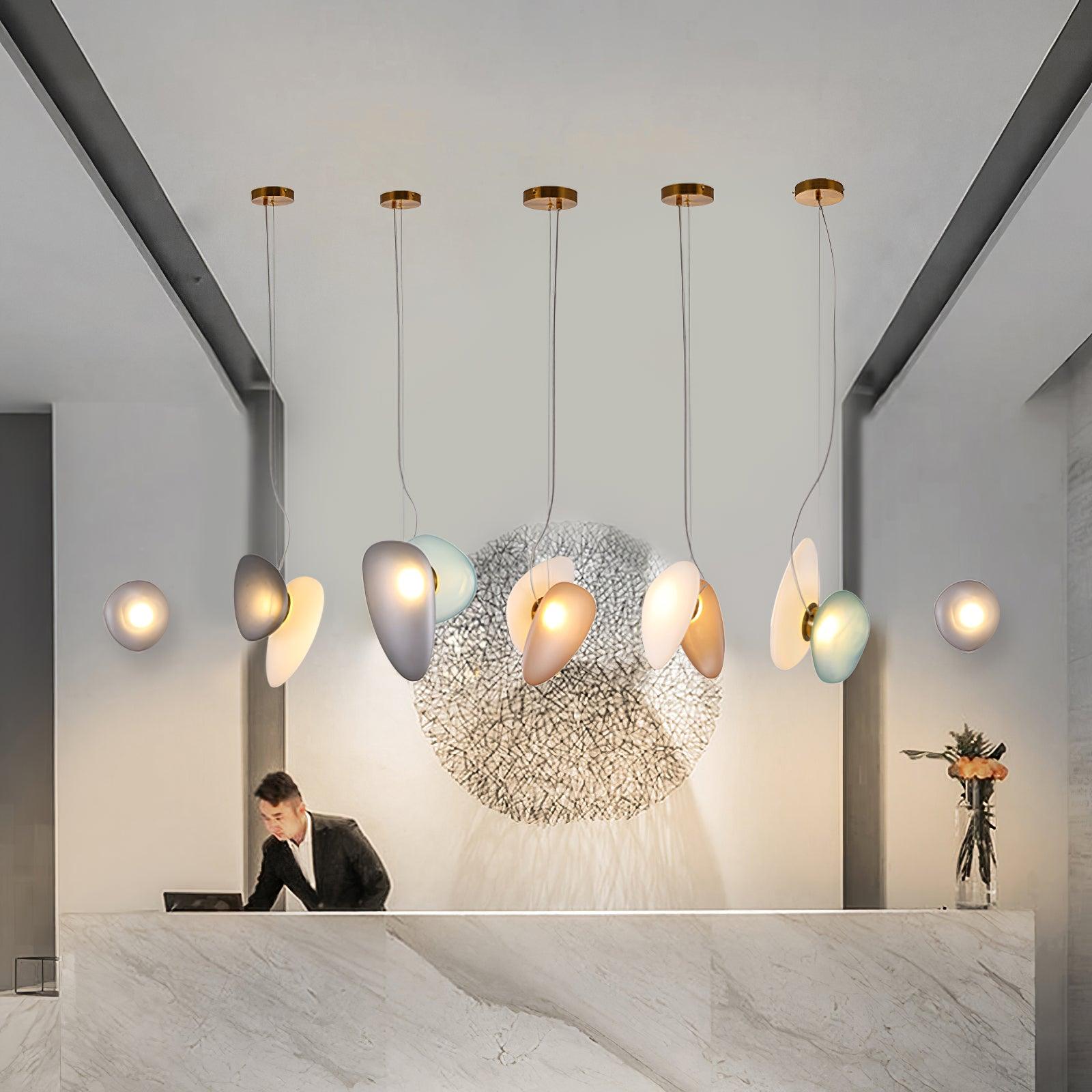 Translucent Frosted Glass Pendant Light - Lumpaz