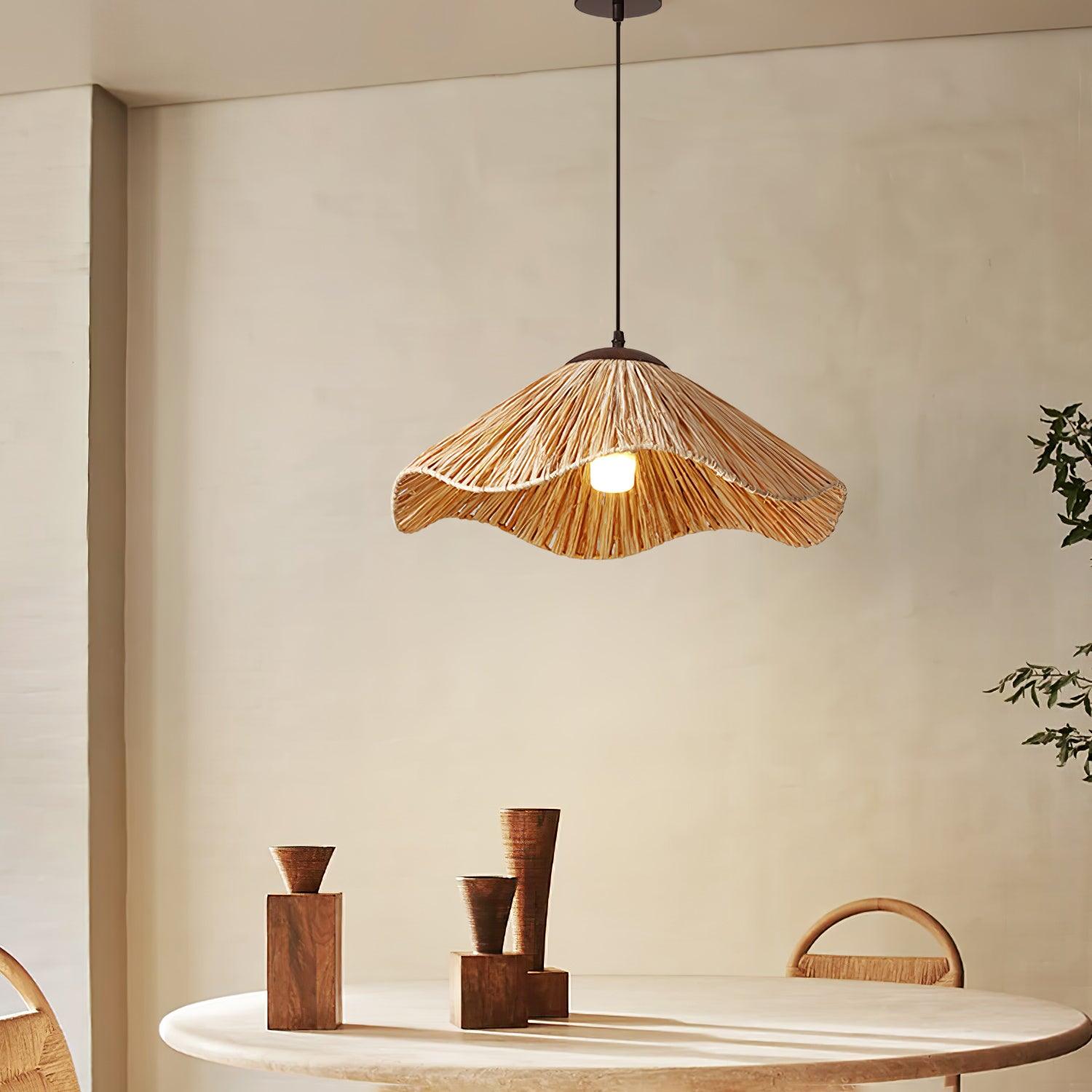 Straw Weaving Pendant Lamp - Lumpaz