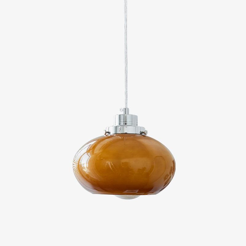 Oval Persimmon Pendant Light - Lumpaz