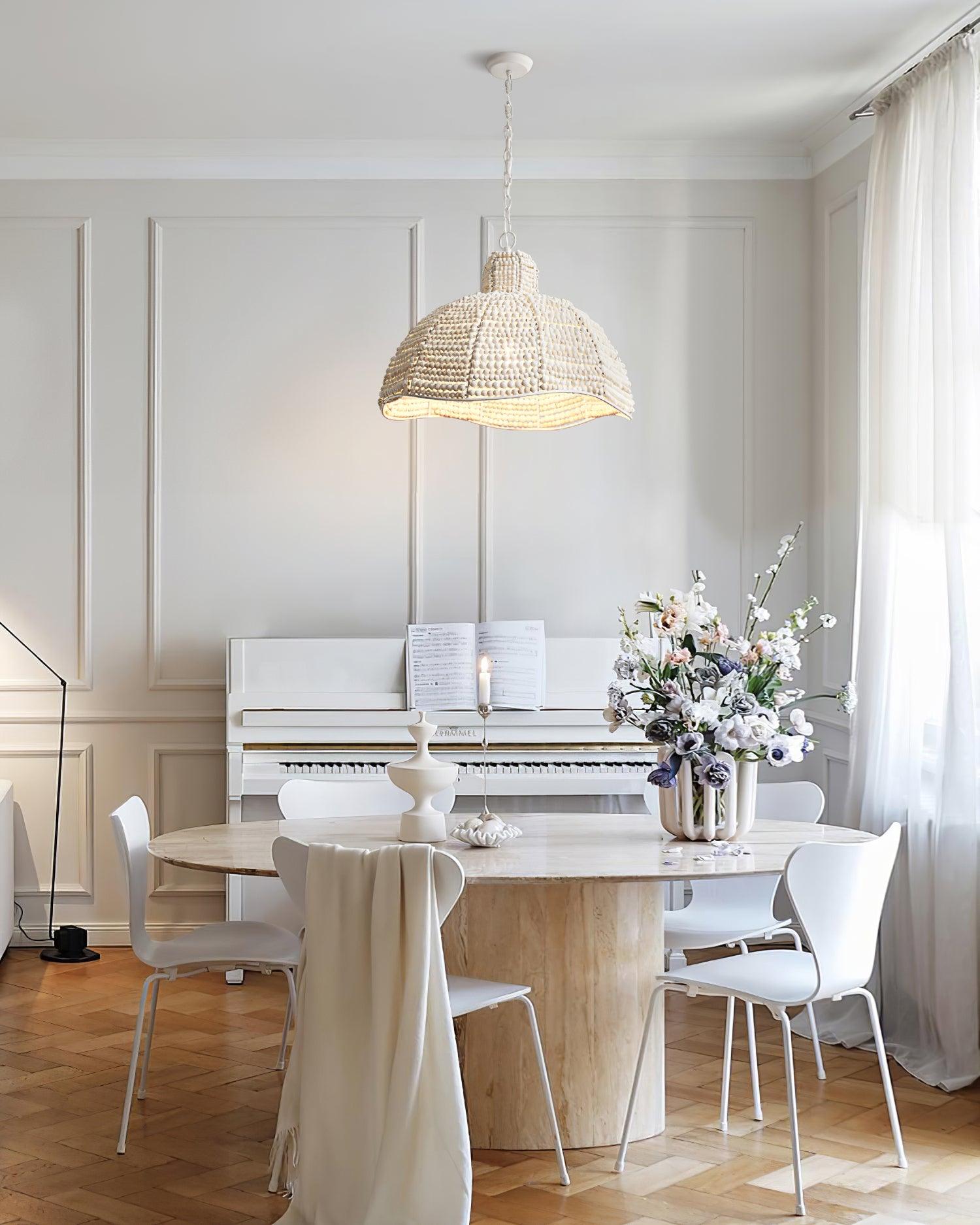 Obispo Wood Beads Pendant Lamp - Lumpaz