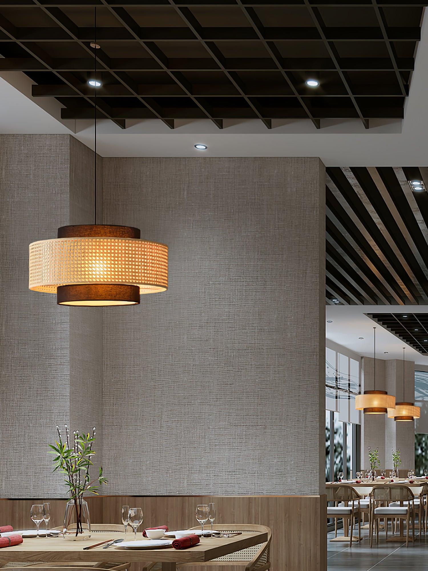 Drum Shade Pendant Light - Lumpaz