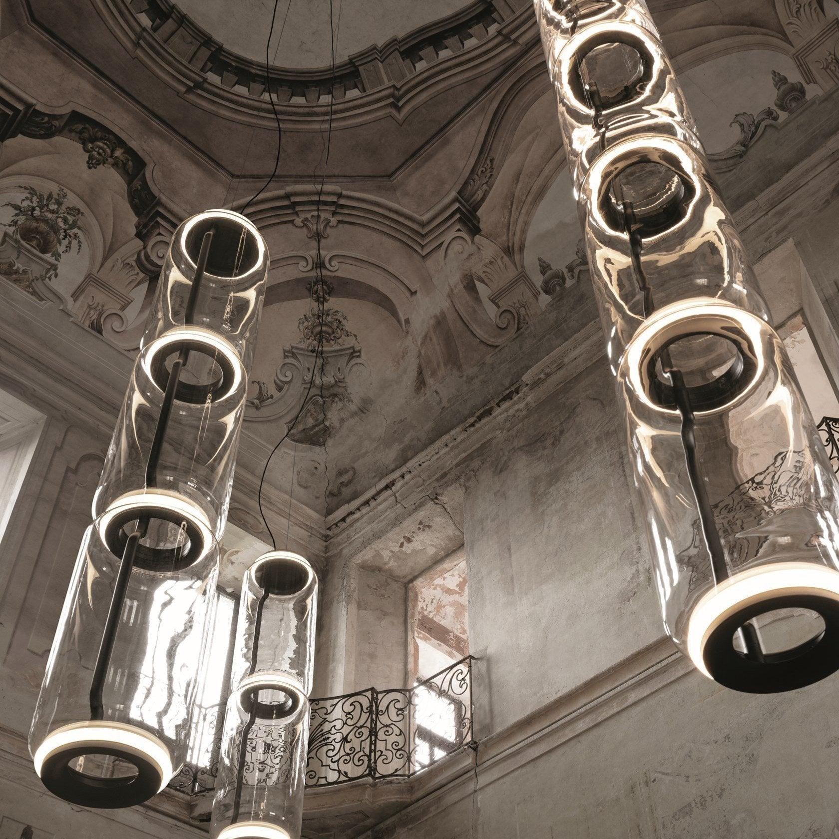 Cylindrical Glass Pendant Light - Lumpaz