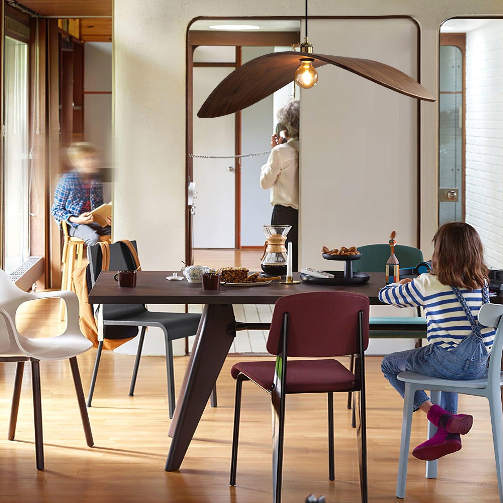 Curve Wooden Pendant Lamp - Lumpaz