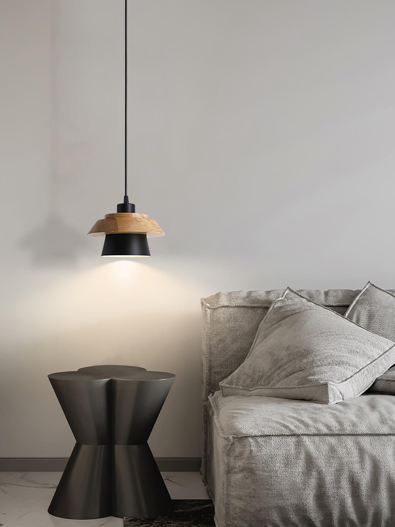 Stone Wood Pendant Lamp - Lumpaz