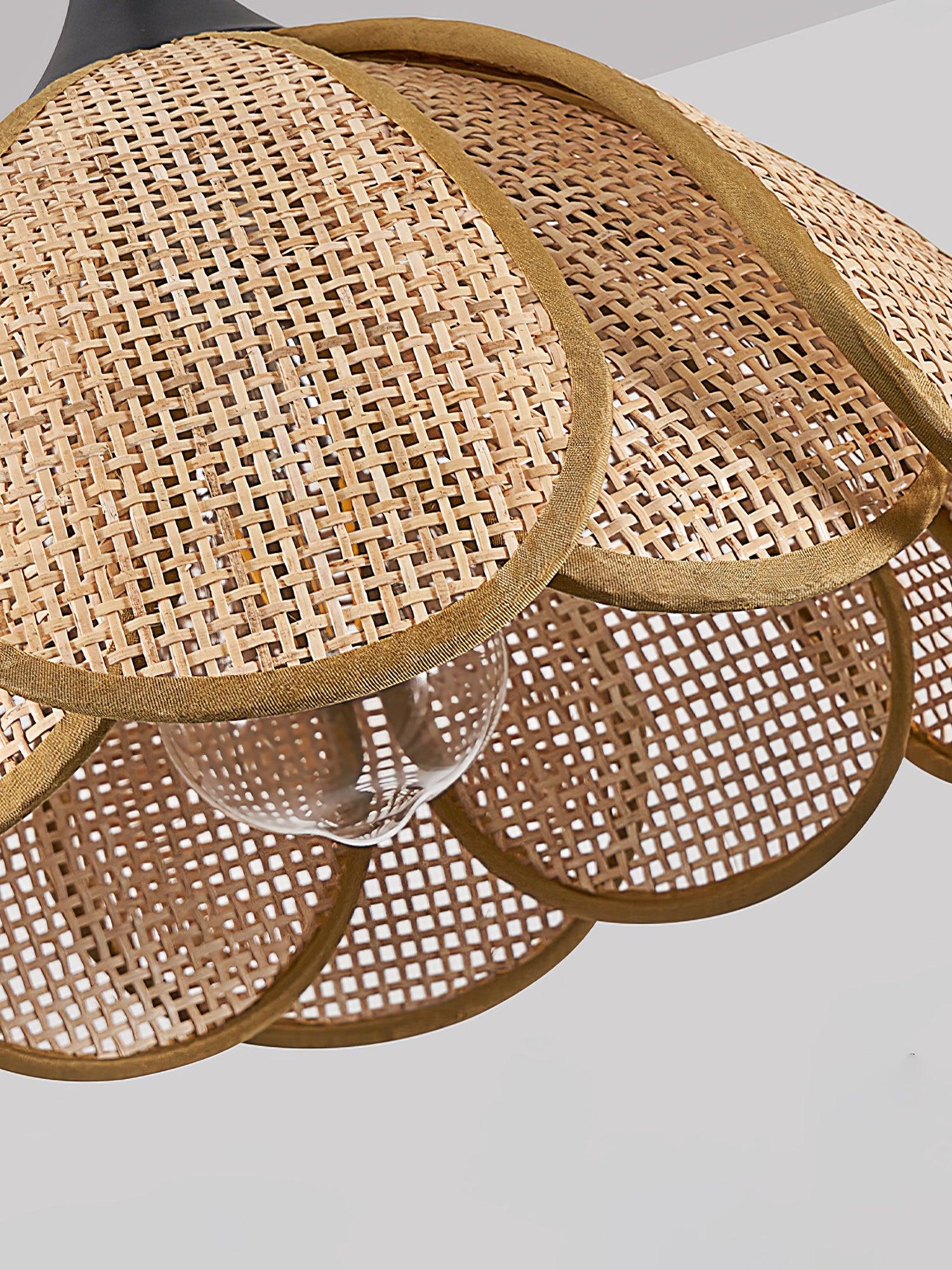 Bloom Rattan Pendant Lamp - Lumpaz