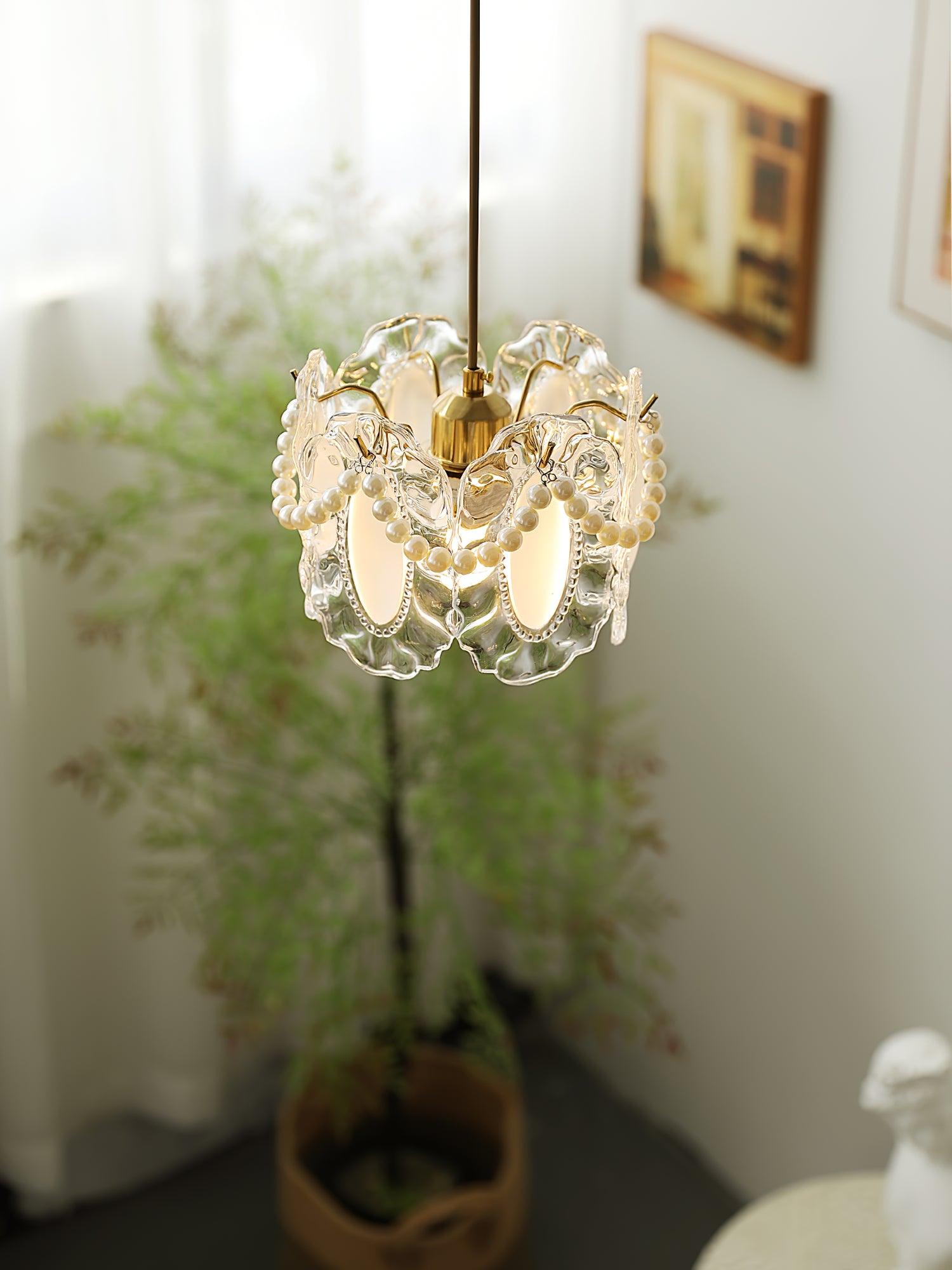 Floral Glass Pendant Lamp - Lumpaz