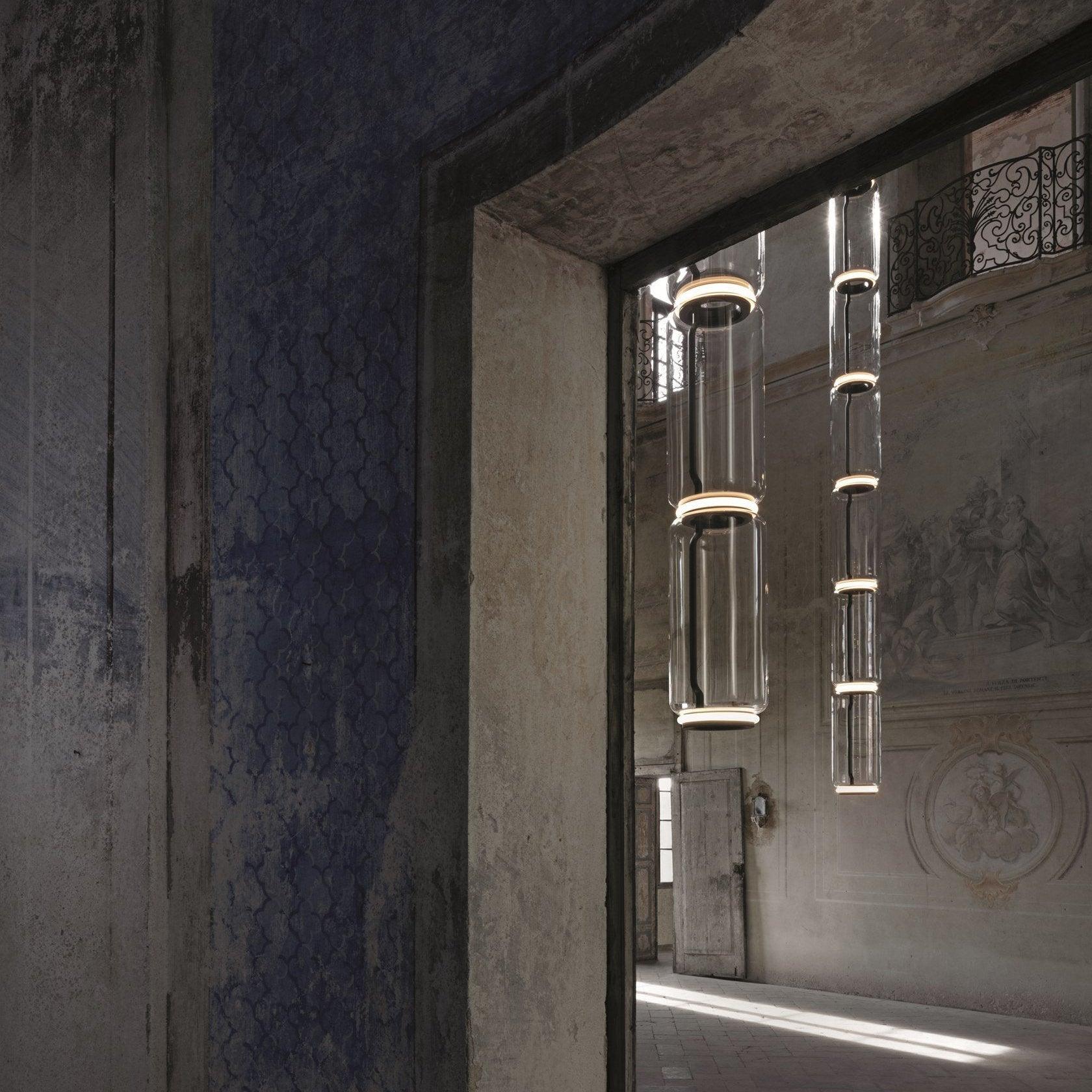 Cylindrical Glass Pendant Light - Lumpaz