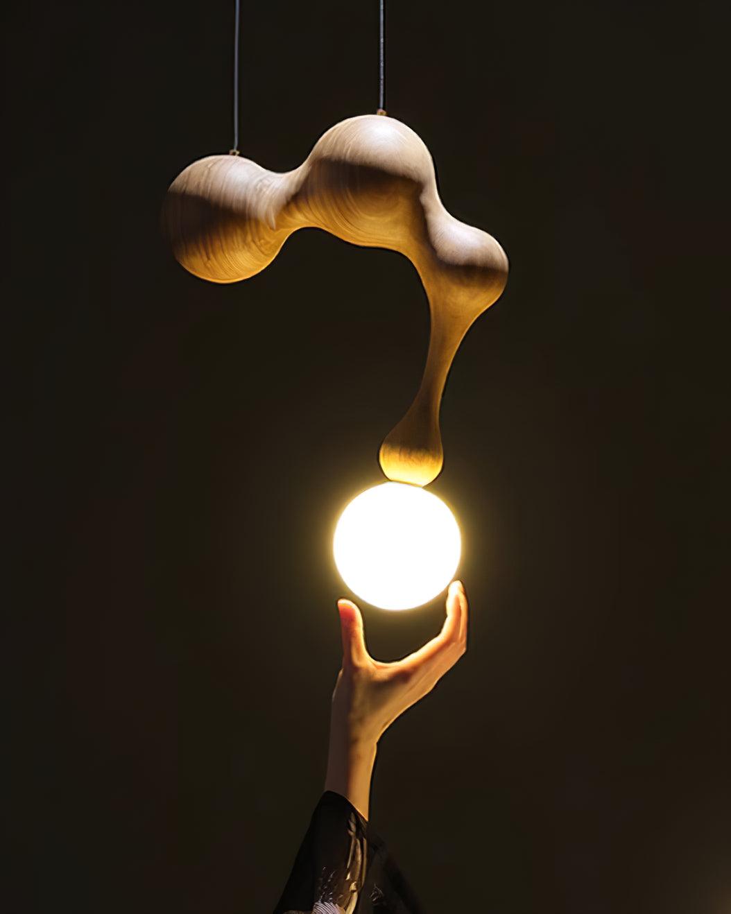 Jenna Wooden Pendant Lamp - Lumpaz
