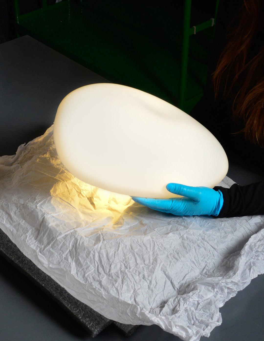 Translucent Frosted Glass Pendant Light - Lumpaz