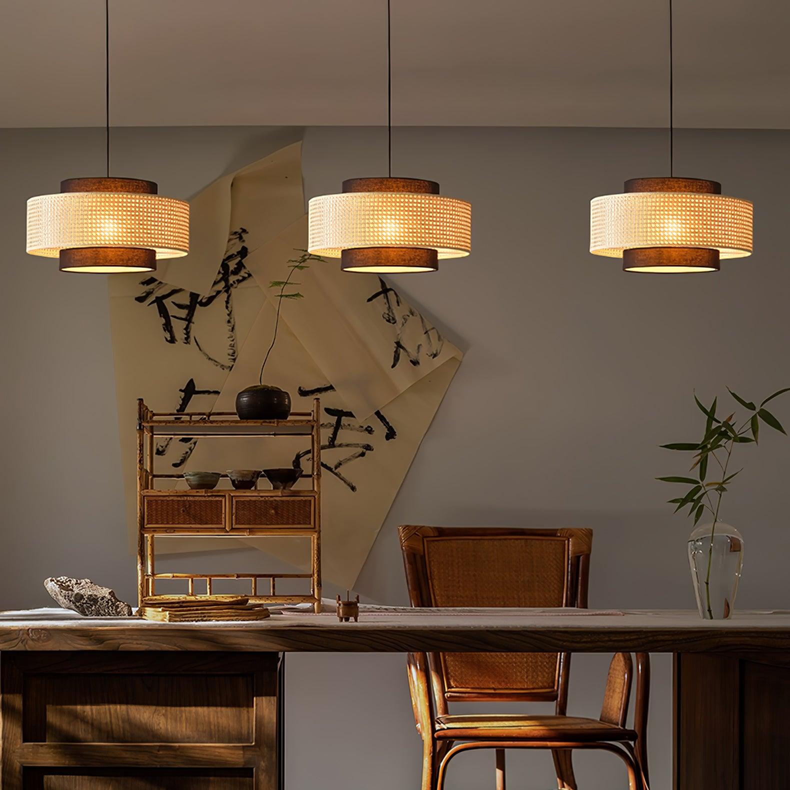 Drum Shade Pendant Light - Lumpaz
