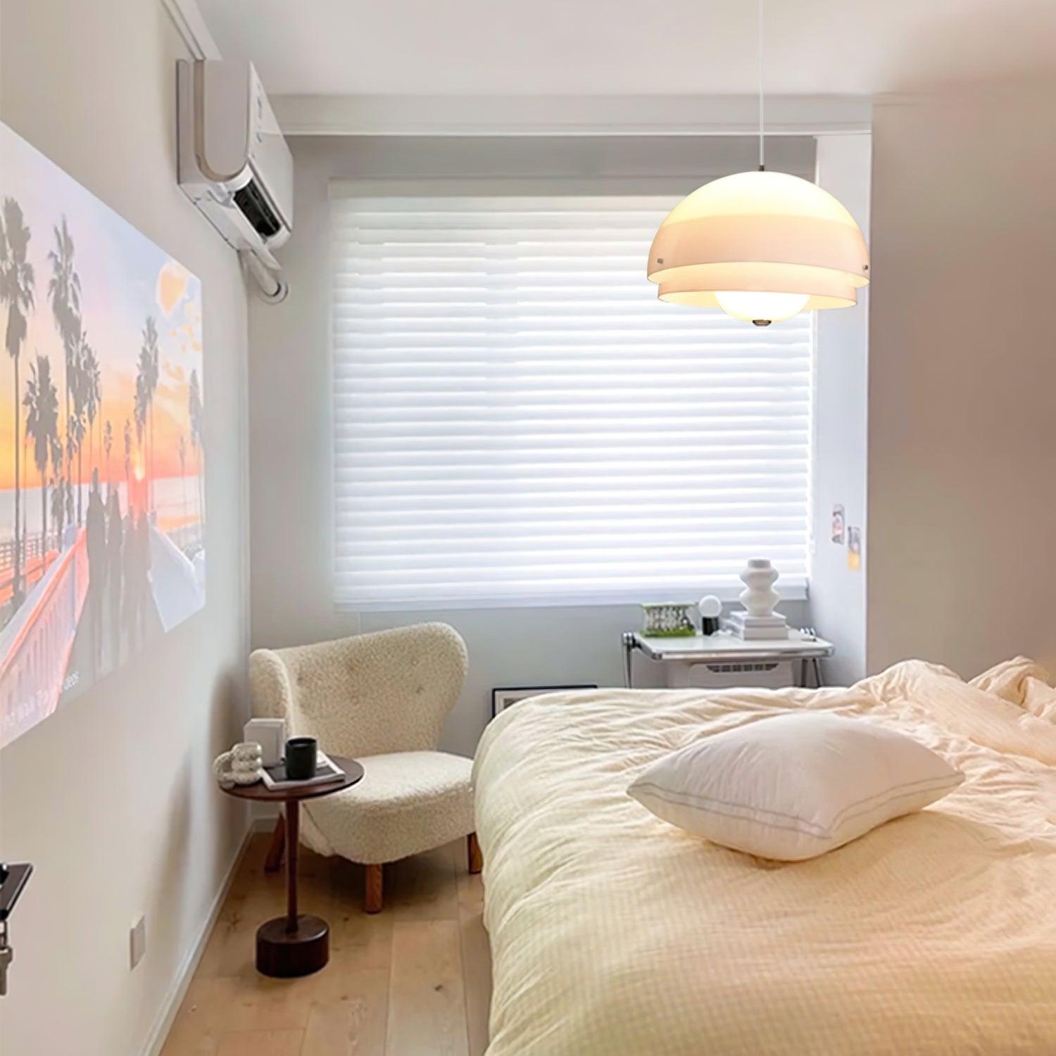 Milk White Layer Pendant Lamp - Lumpaz
