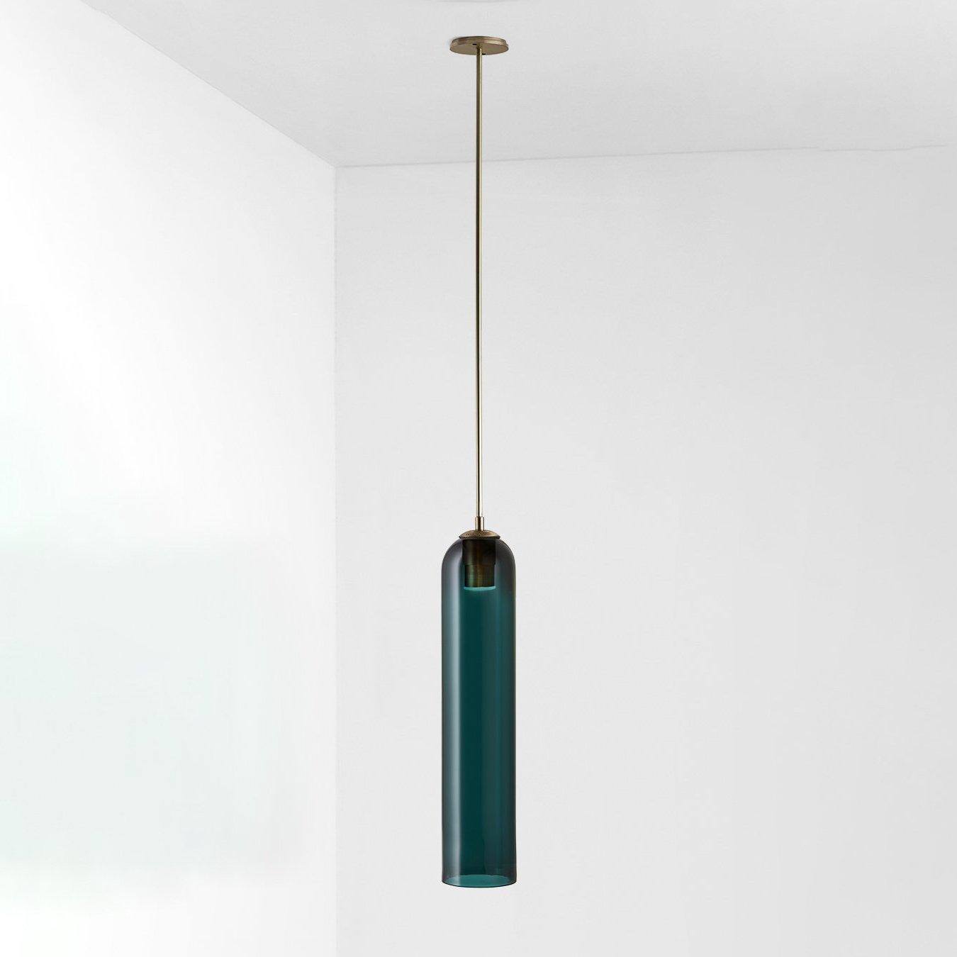 Long Tube Glass Pendant Light - Lumpaz