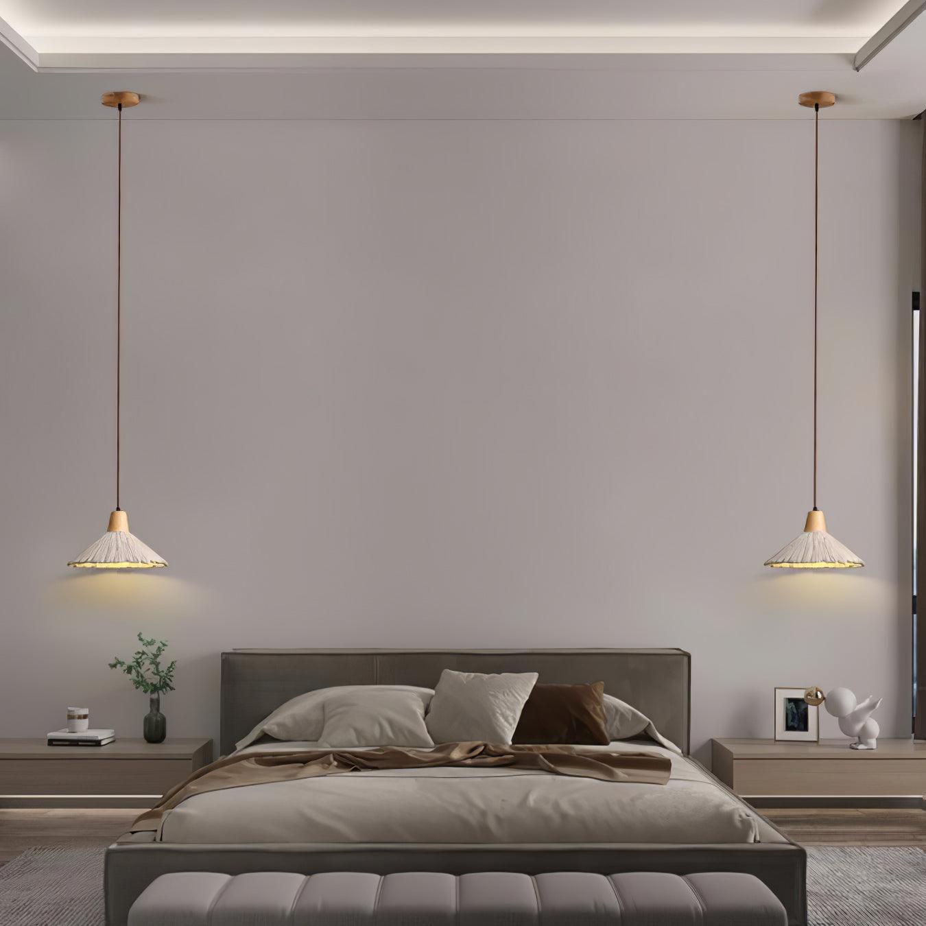Concrete Pleated Pendant Lamp - Lumpaz
