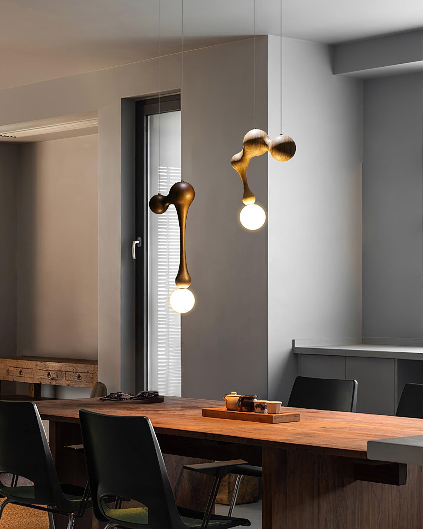 Jenna Wooden Pendant Lamp - Lumpaz