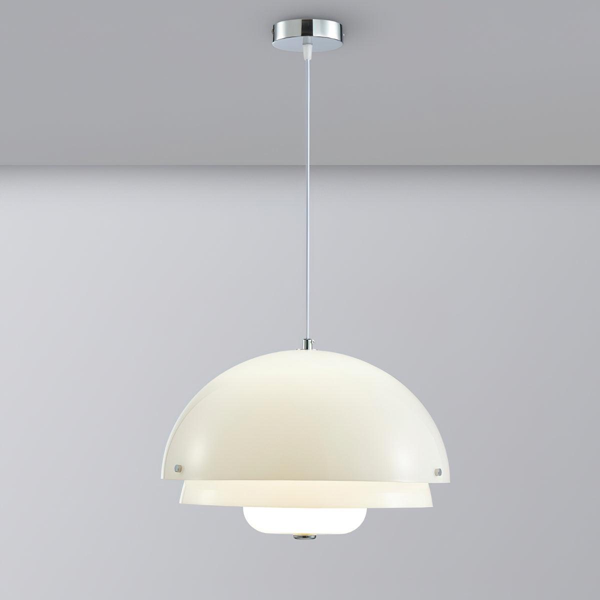 Milk White Layer Pendant Lamp - Lumpaz