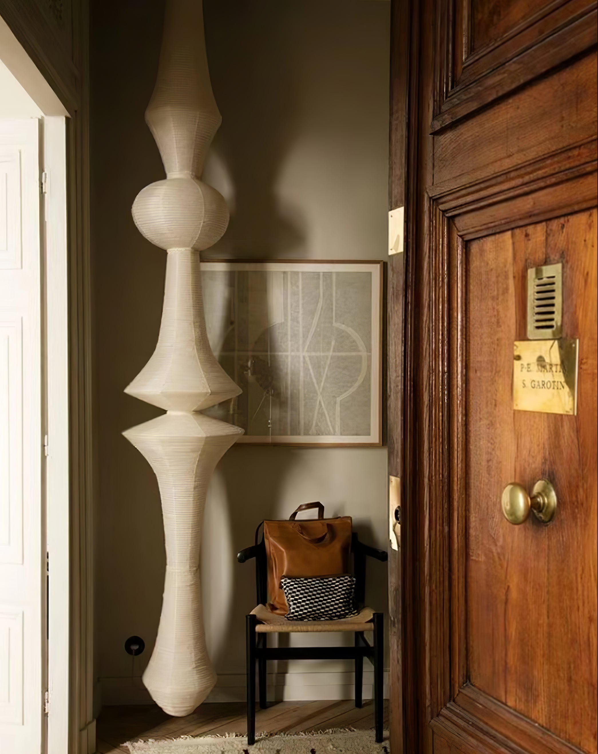 Washi Paper E Pendant Light - Lumpaz