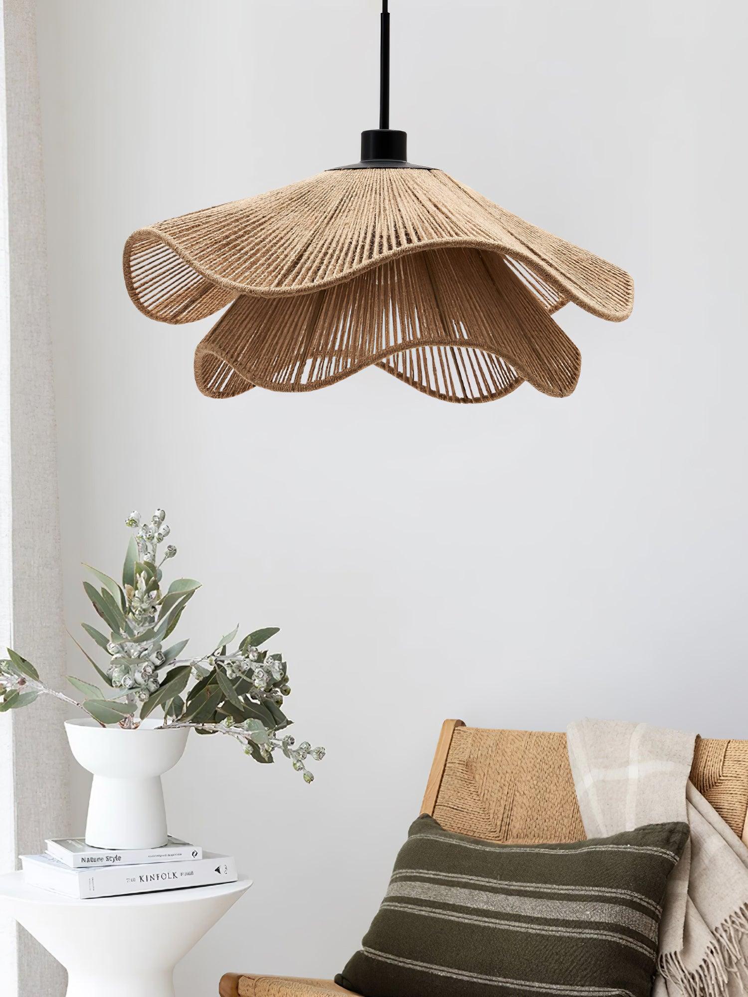 Handmade Straw Hat Pendant Lamp - Lumpaz