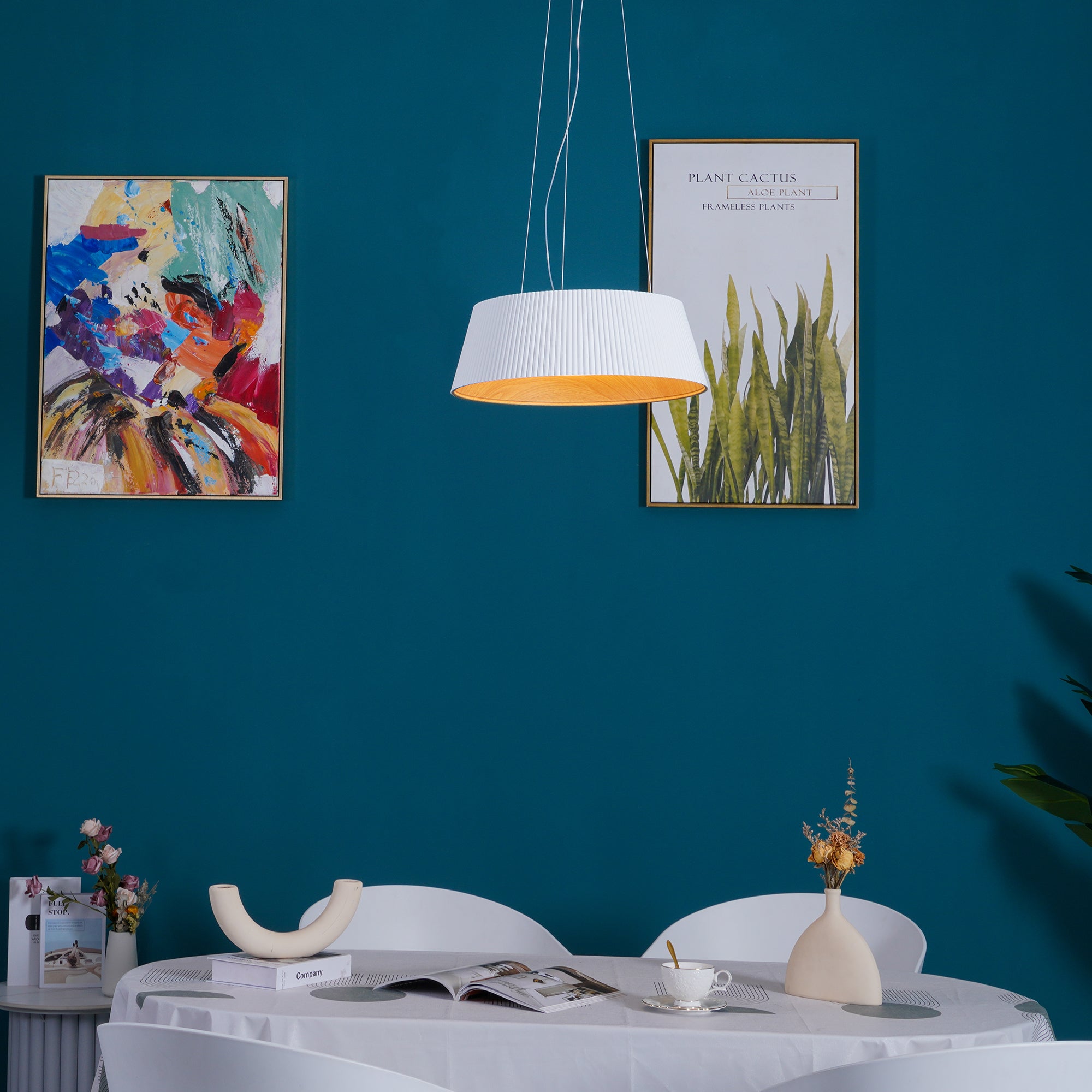 Modern Ribbed Pendant Light - Lumpaz