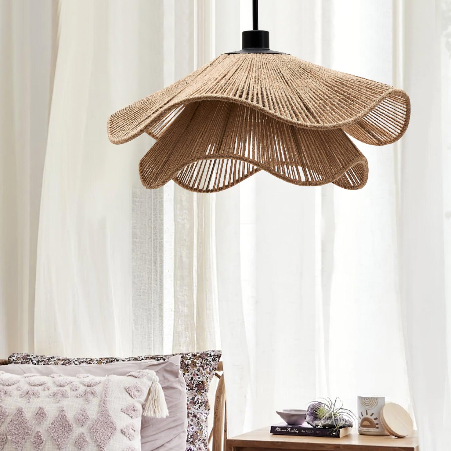 Handmade Straw Hat Pendant Lamp - Lumpaz