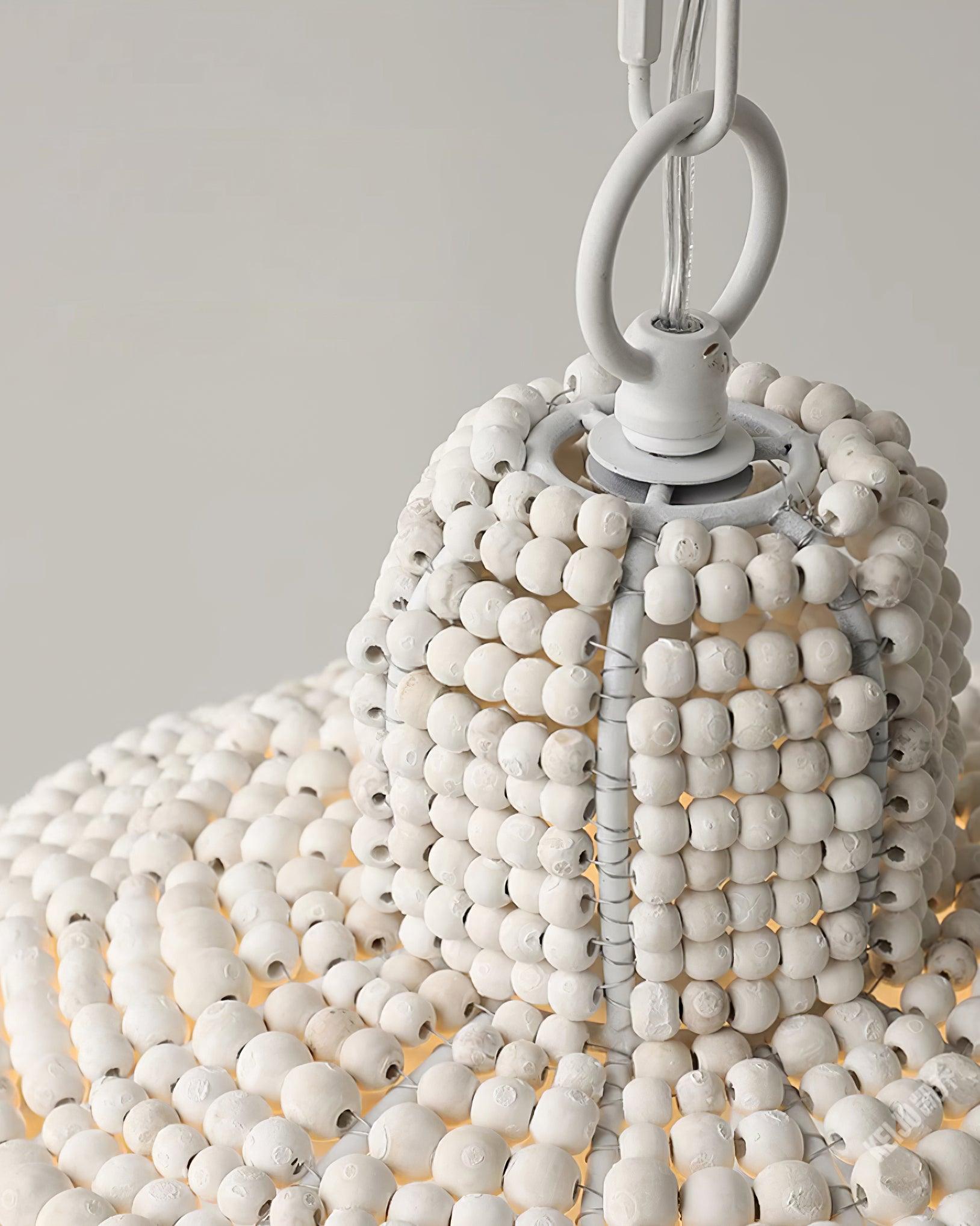 Obispo Wood Beads Pendant Lamp - Lumpaz