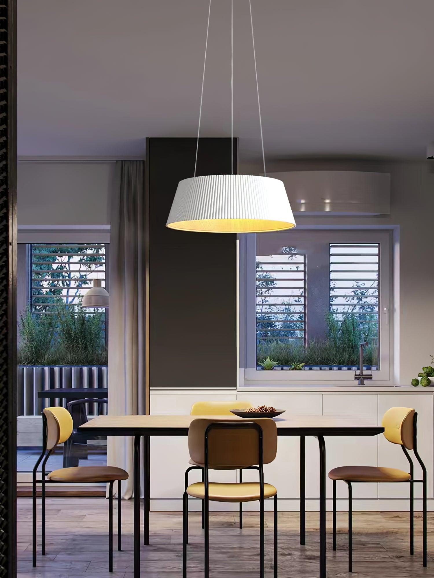 Modern Ribbed Pendant Light - Lumpaz