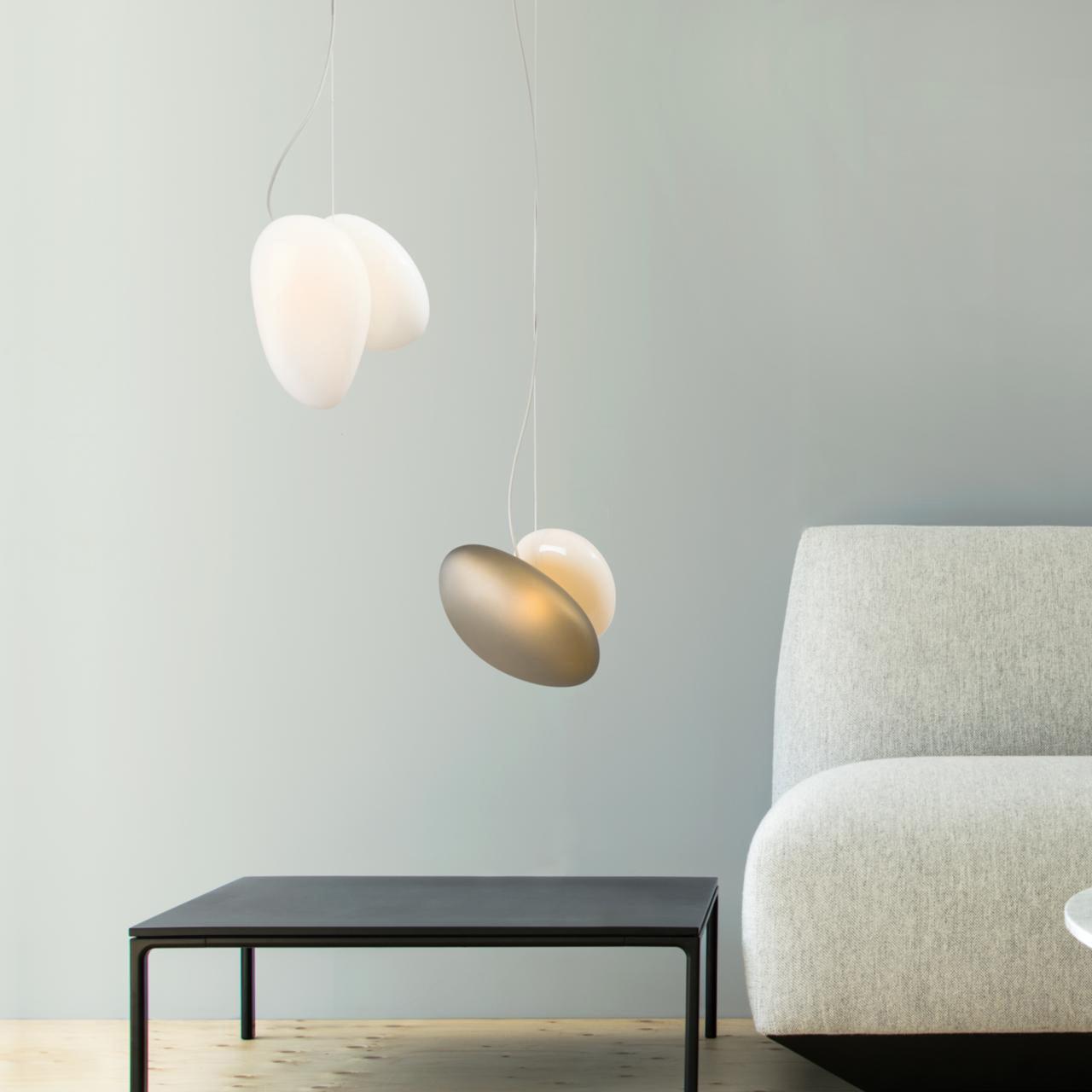 Translucent Frosted Glass Pendant Light - Lumpaz