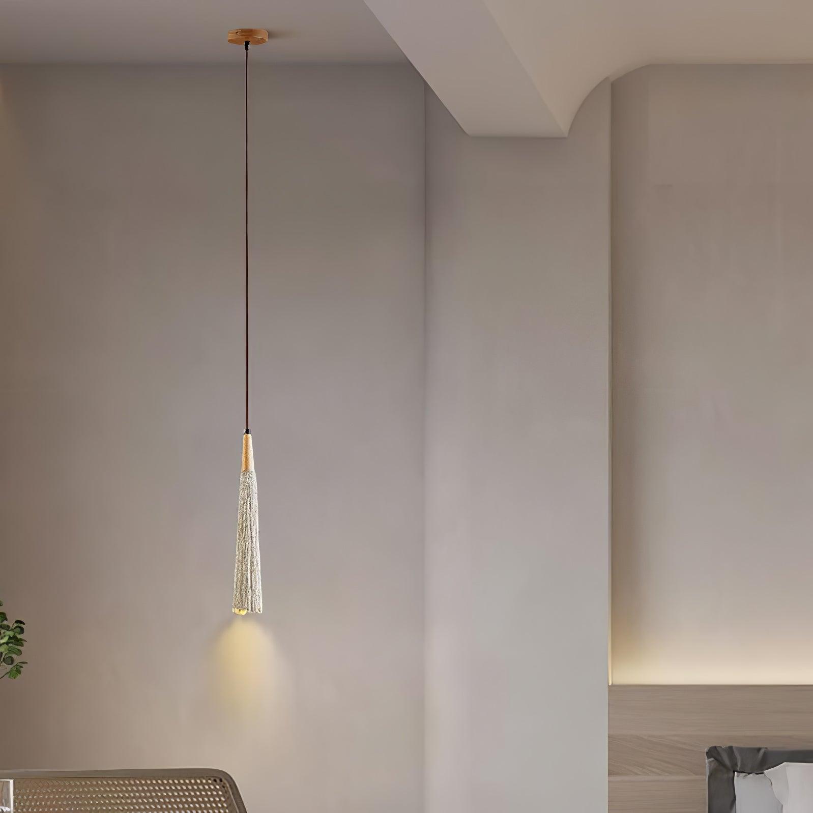 Concrete Pleated Pendant Lamp - Lumpaz