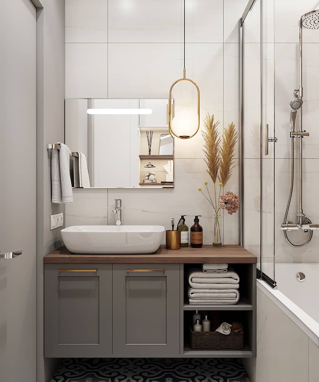 Mila Brass Pendant Light - Lumpaz