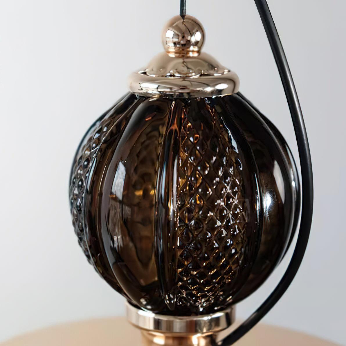 Green Glass Bowl Pendant Lamp - Lumpaz