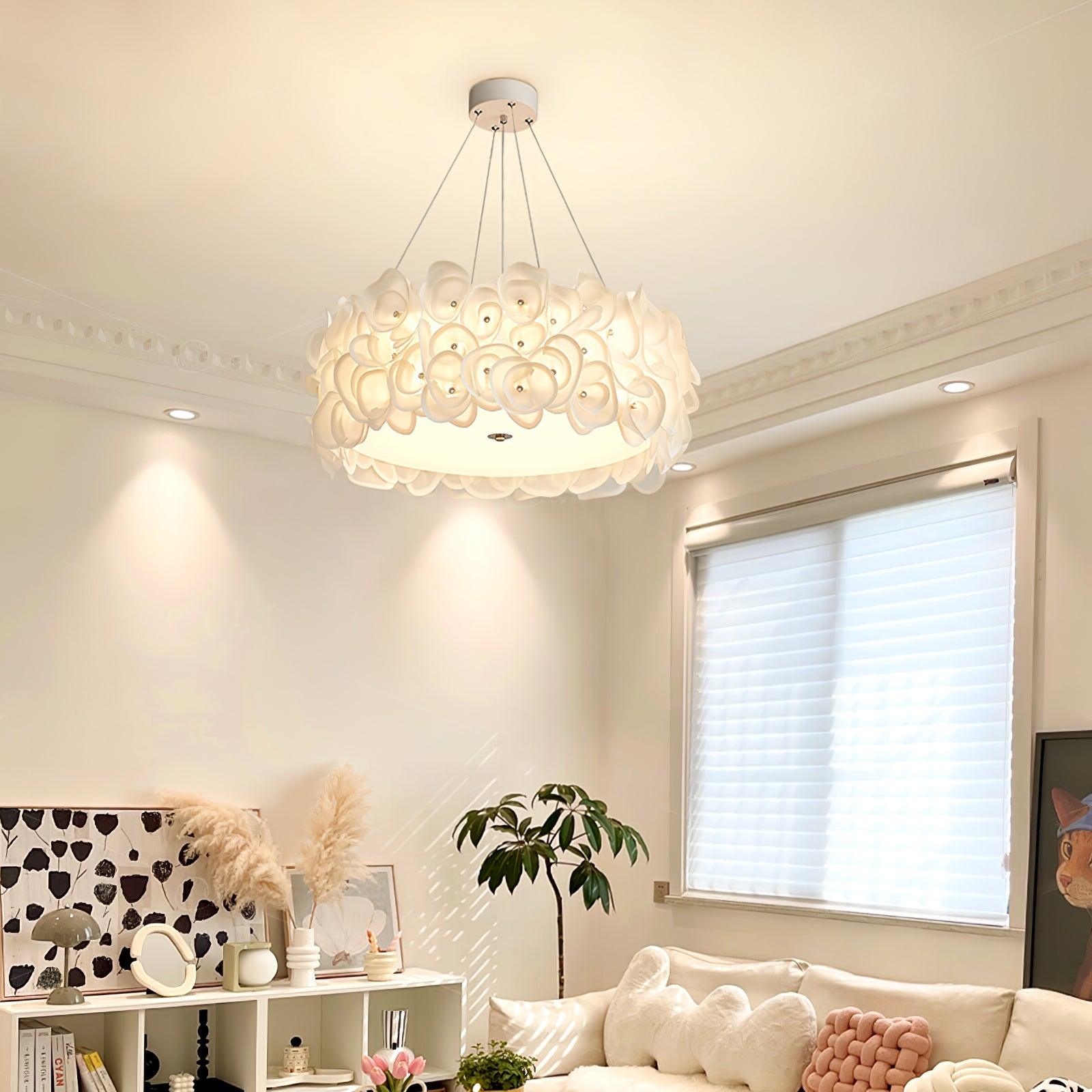 White Hydrangea Pendant Lamp - Lumpaz