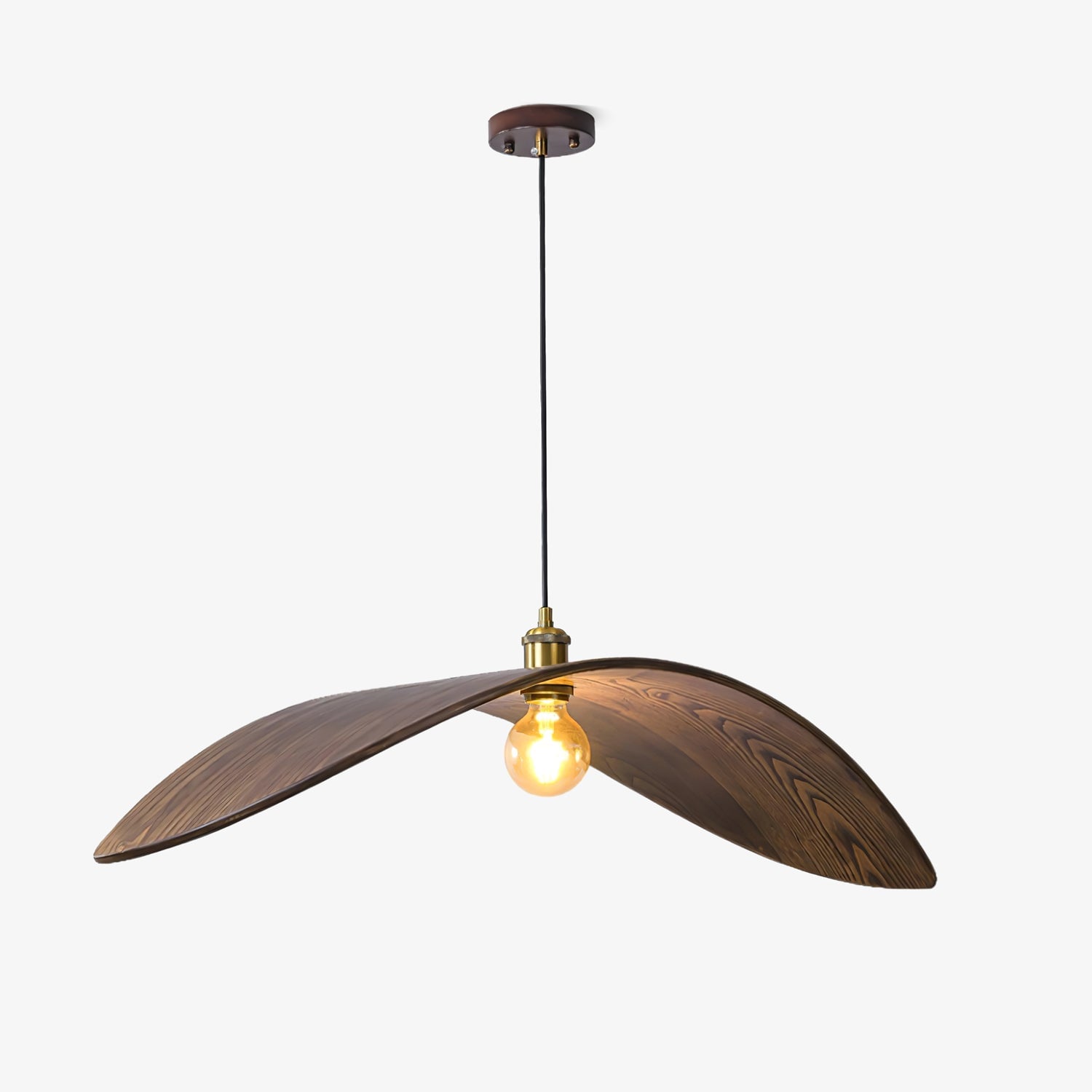 Curve Wooden Pendant Lamp - Lumpaz