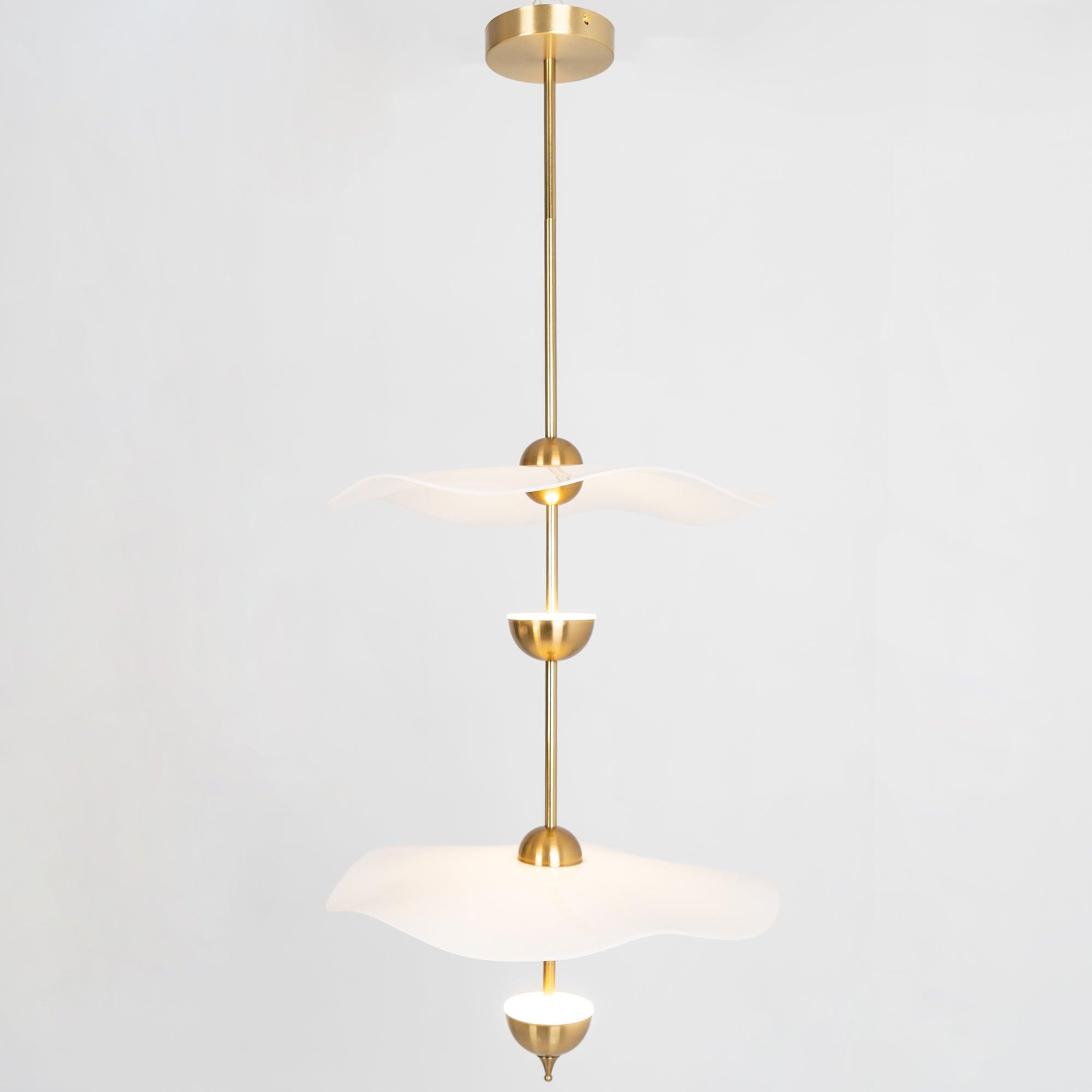 Envolee Double Biscuit Pendant Light - Lumpaz