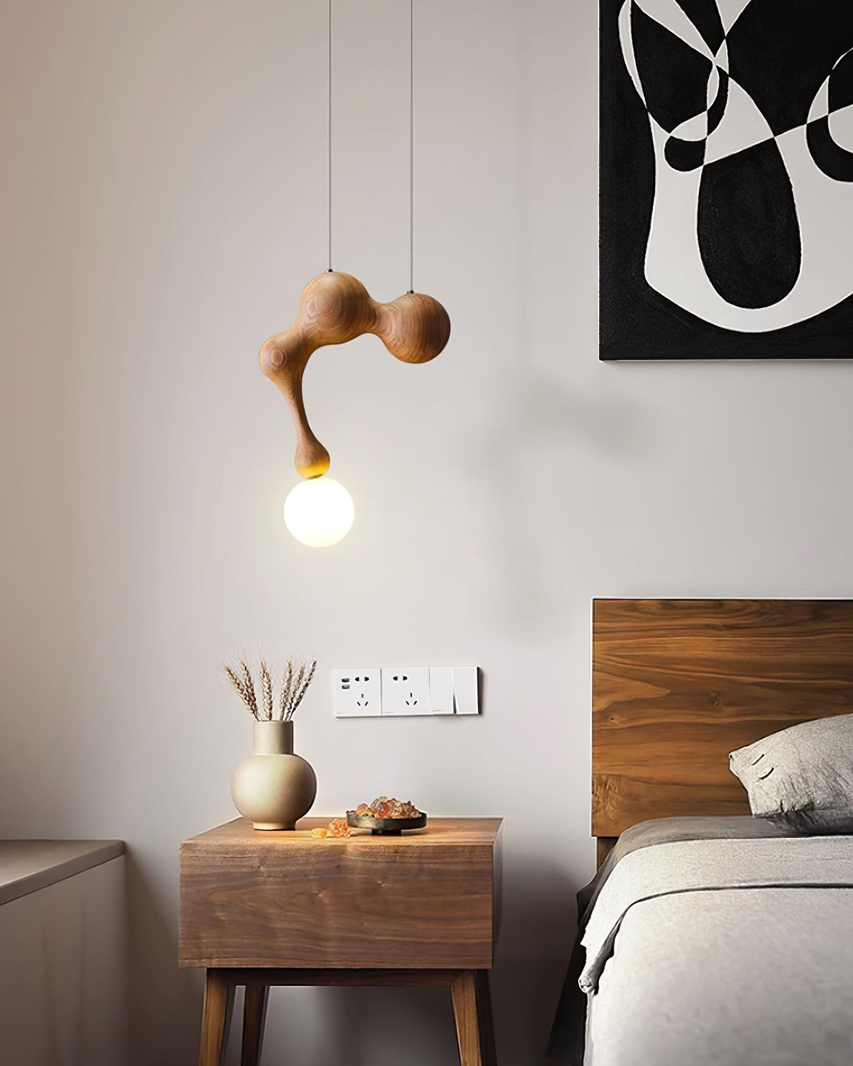 Jenna Wooden Pendant Lamp - Lumpaz