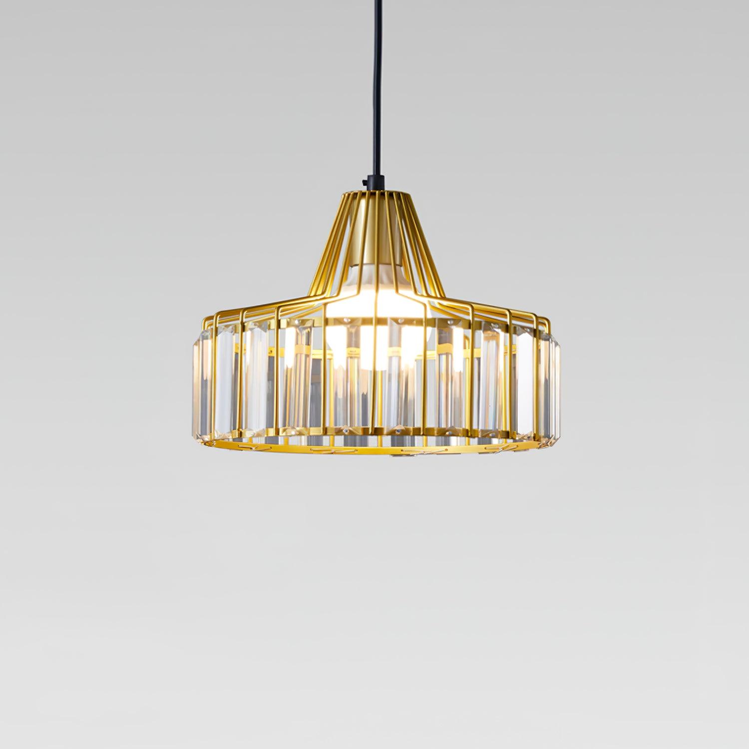 Crystal Drum Pendant Lamp - Lumpaz