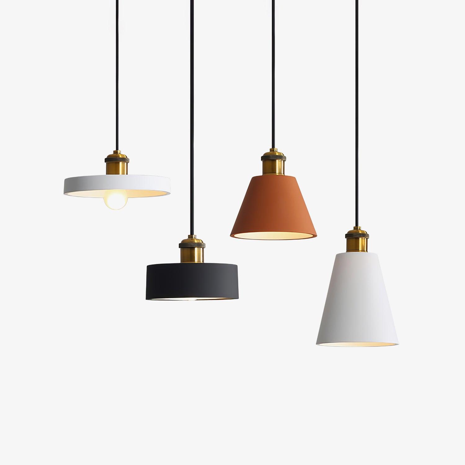 Resin Geometric Pendant Lamp - Lumpaz