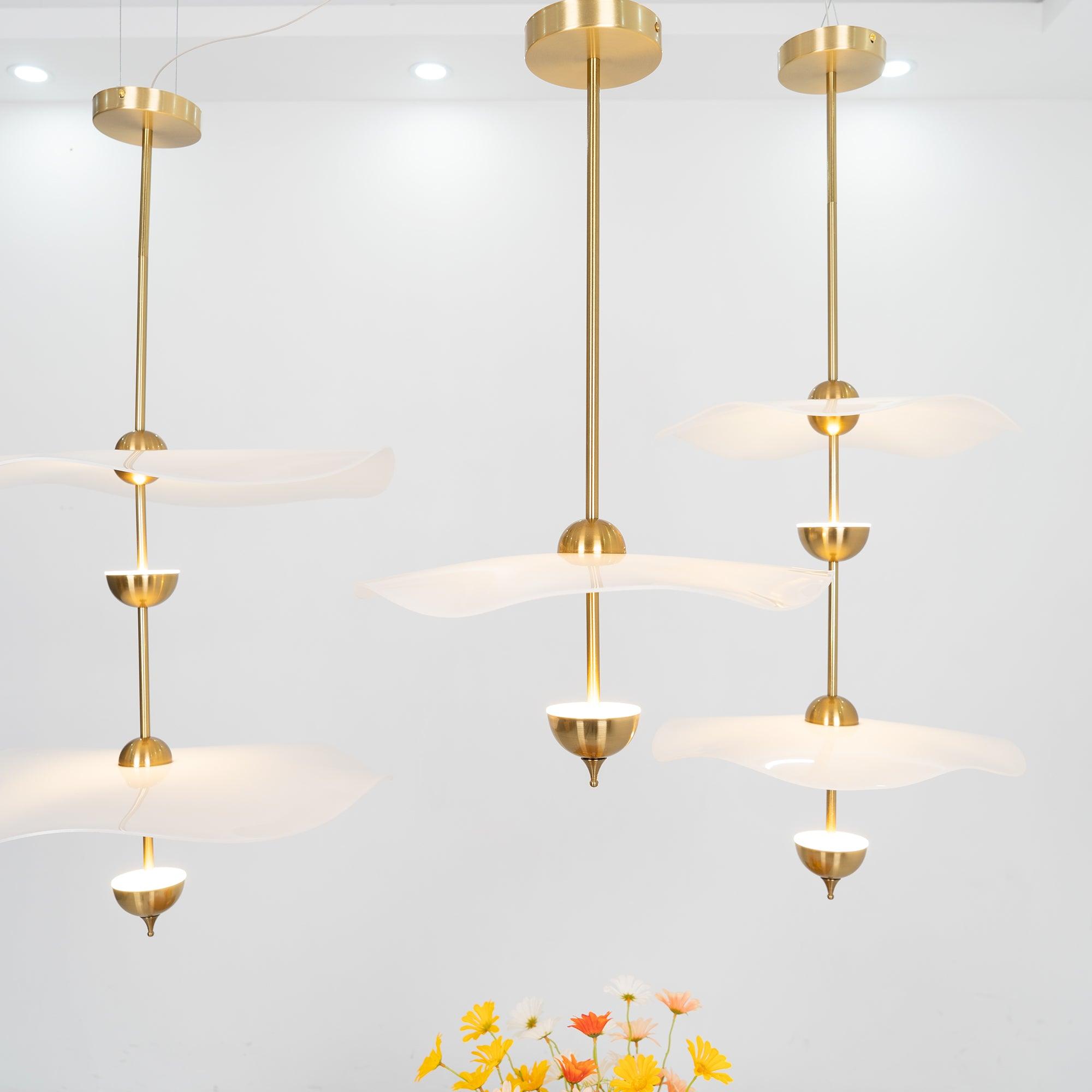 Envolee Double Biscuit Pendant Light - Lumpaz