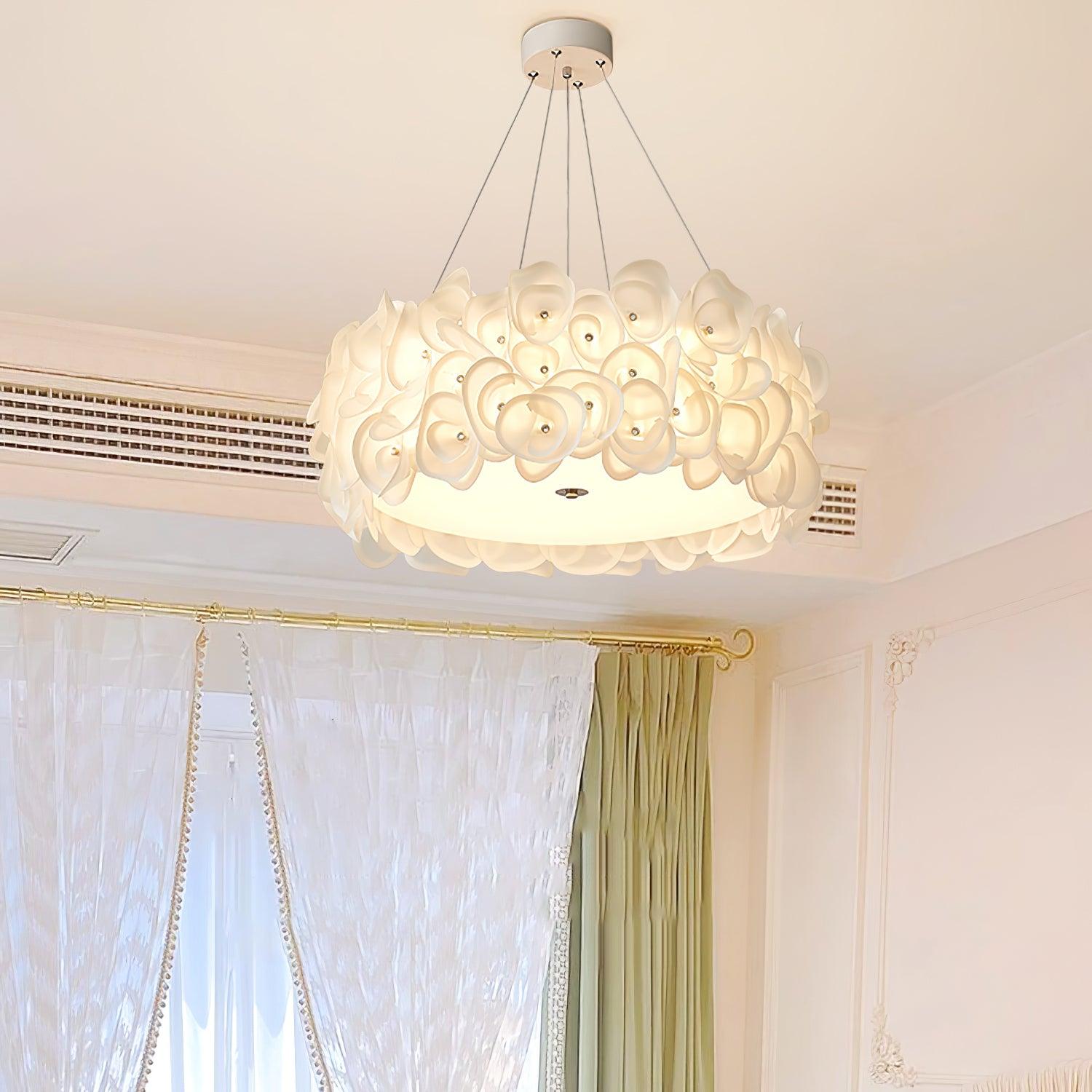 White Hydrangea Pendant Lamp - Lumpaz