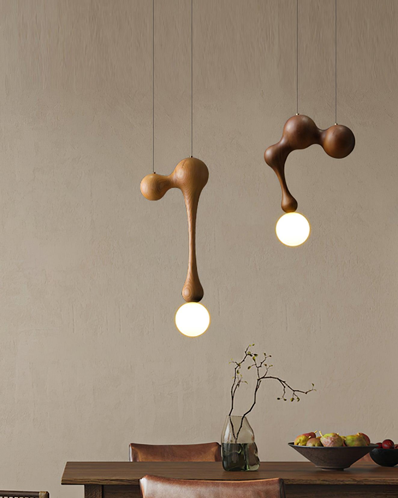 Jenna Wooden Pendant Lamp - Lumpaz