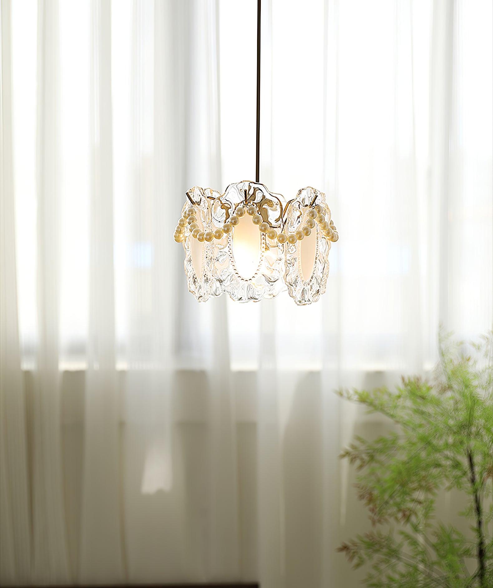 Floral Glass Pendant Lamp - Lumpaz