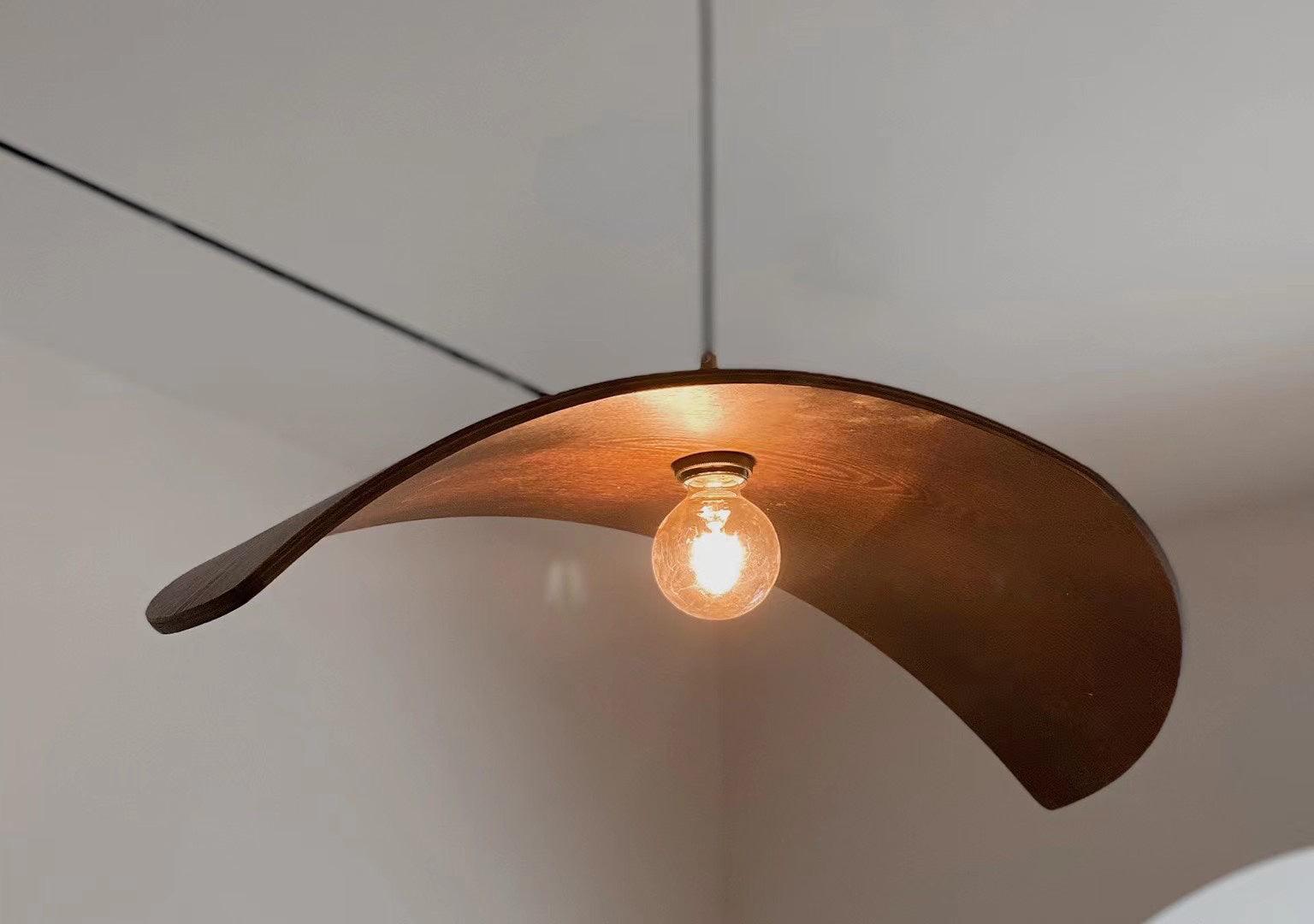 Curve Wooden Pendant Lamp - Lumpaz