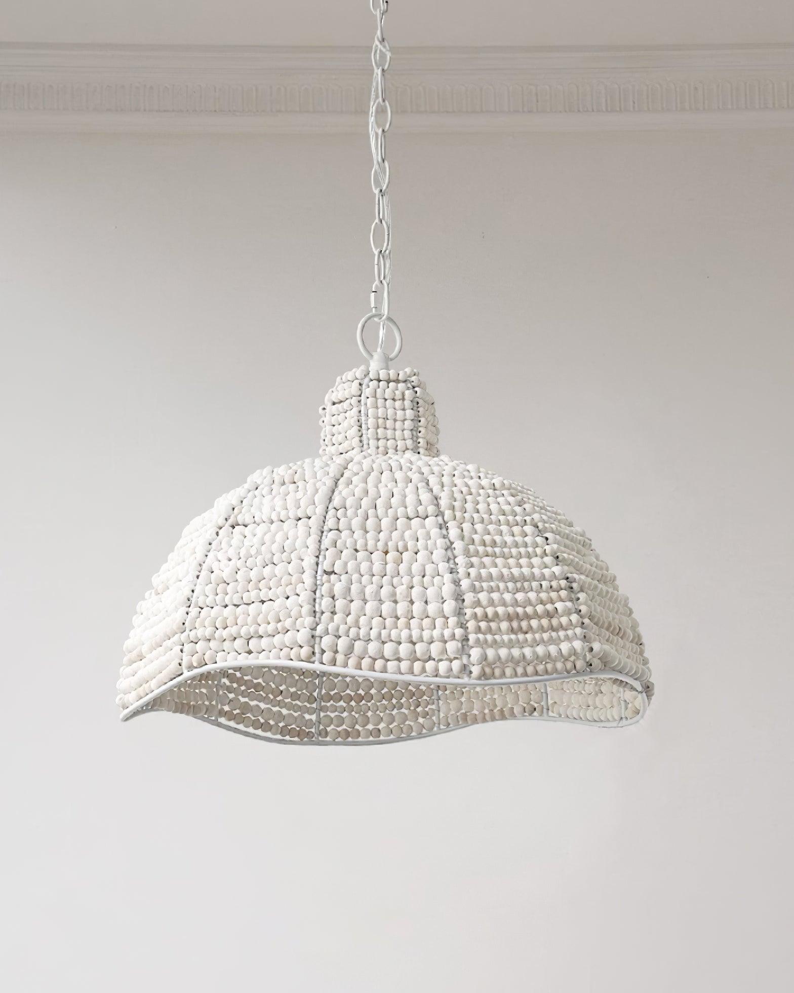 Obispo Wood Beads Pendant Lamp - Lumpaz