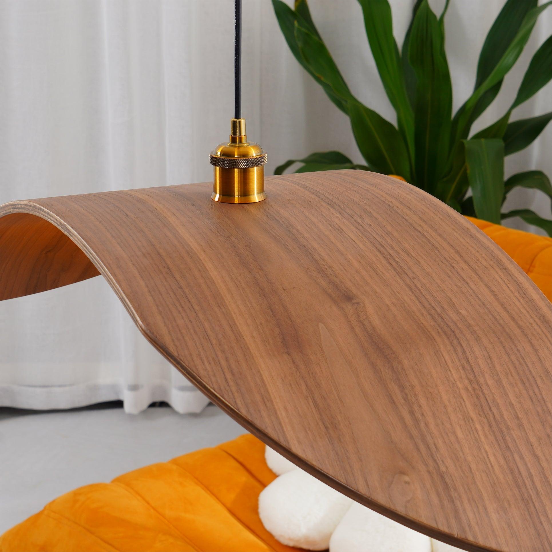 Curve Wooden Pendant Lamp - Lumpaz